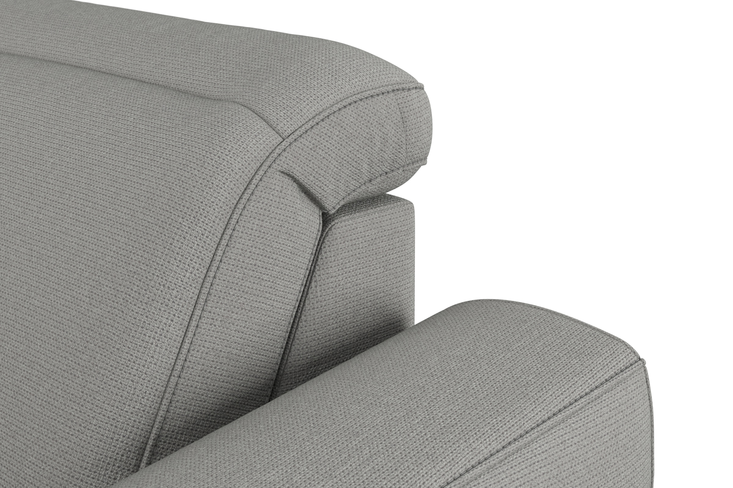 sit&more Wohnlandschaft »Dundee U-Form«, mit Federkern und Massivholzfüßen, wahlweise mit Kopfteilverstellung