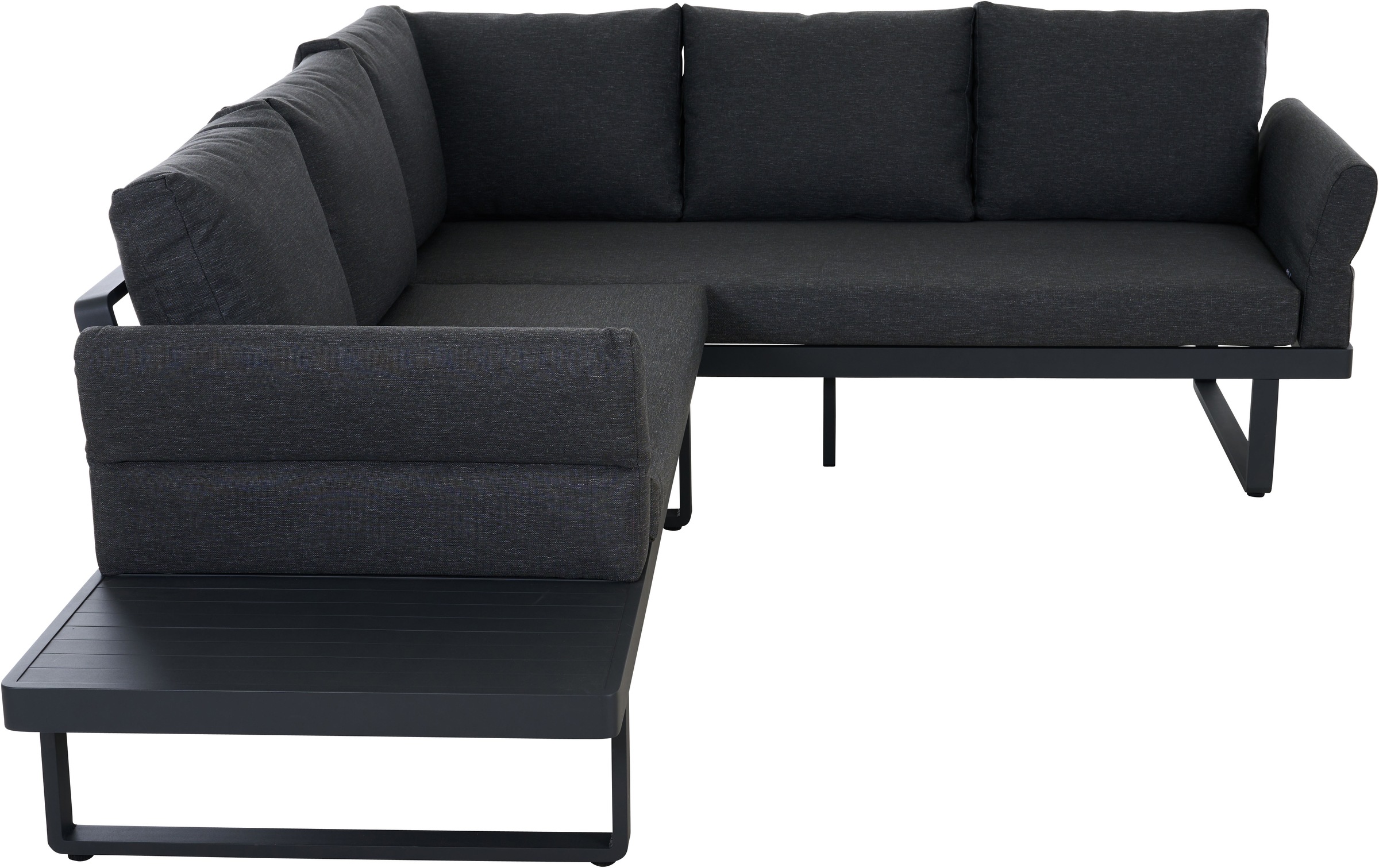 Siena Garden Loungeset »WESTON« Set, 3 tlg. aus Aluminium, inkl. Sitz- und Rückenkissen in mix anthrazit