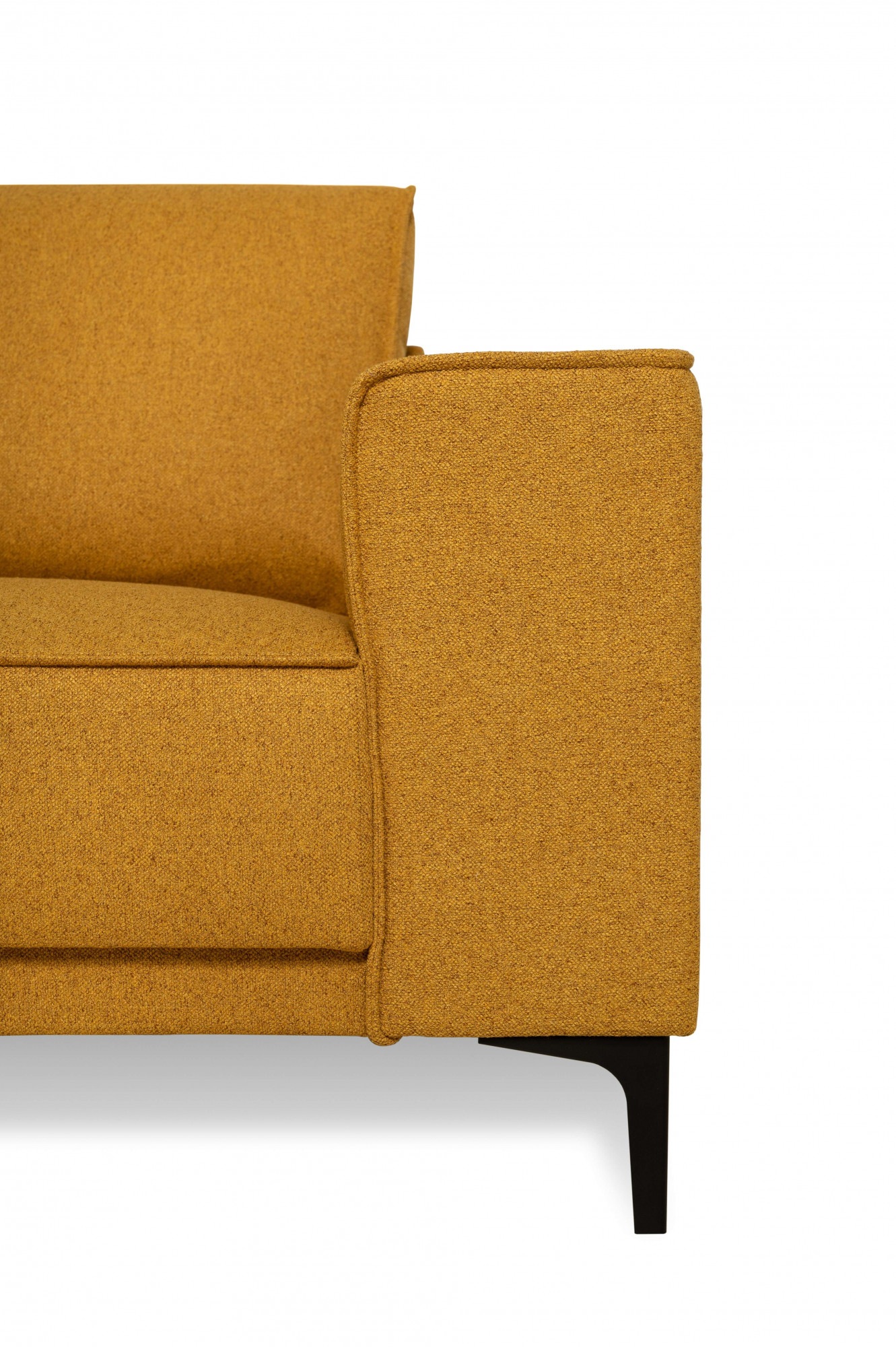 Places of Style Ecksofa »Casina«, mit abgerundeter Ottomane, in einem weichen Chenille-Stoff