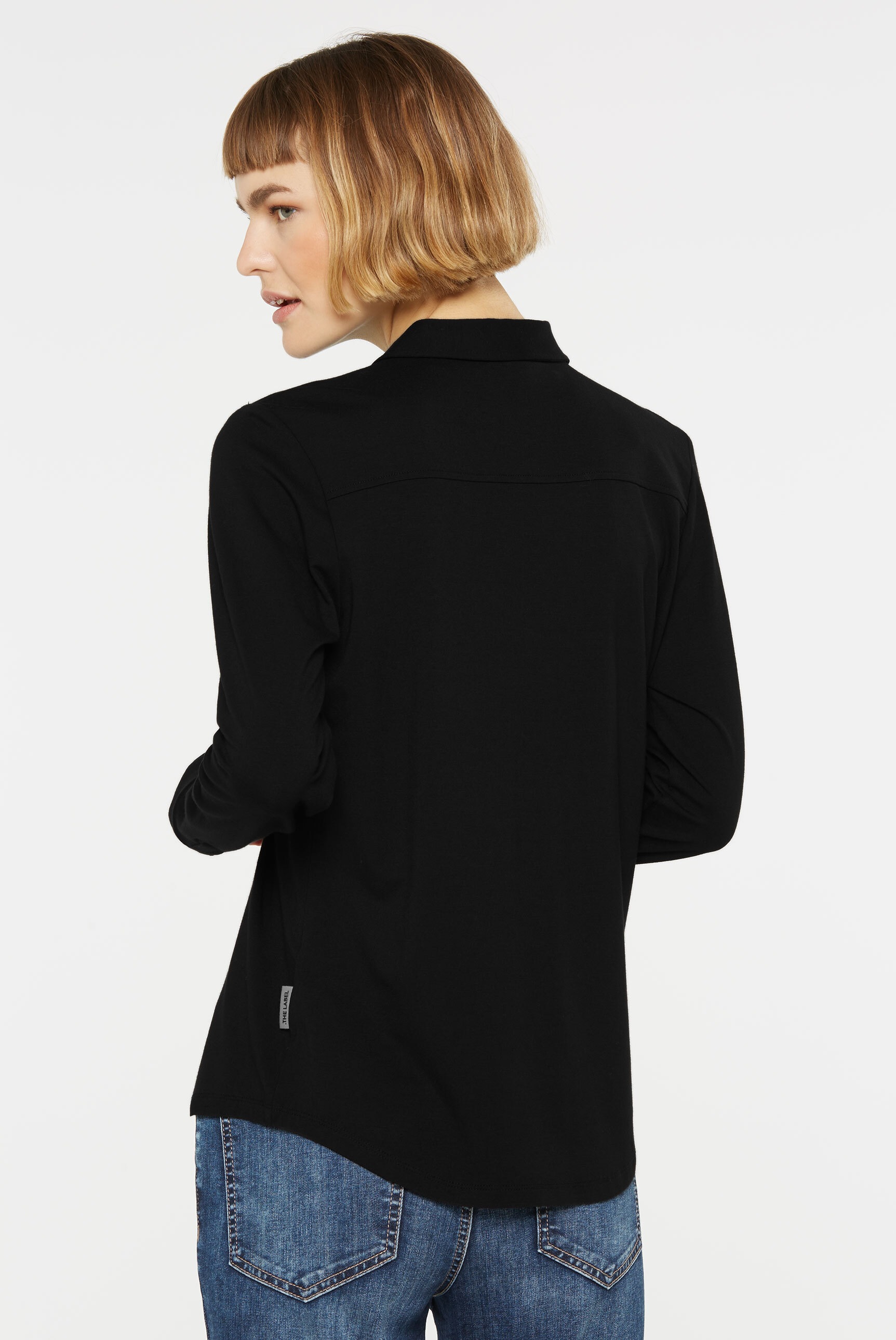 SENSES.THE LABEL Langarmbluse, mit Elasthan-Anteil