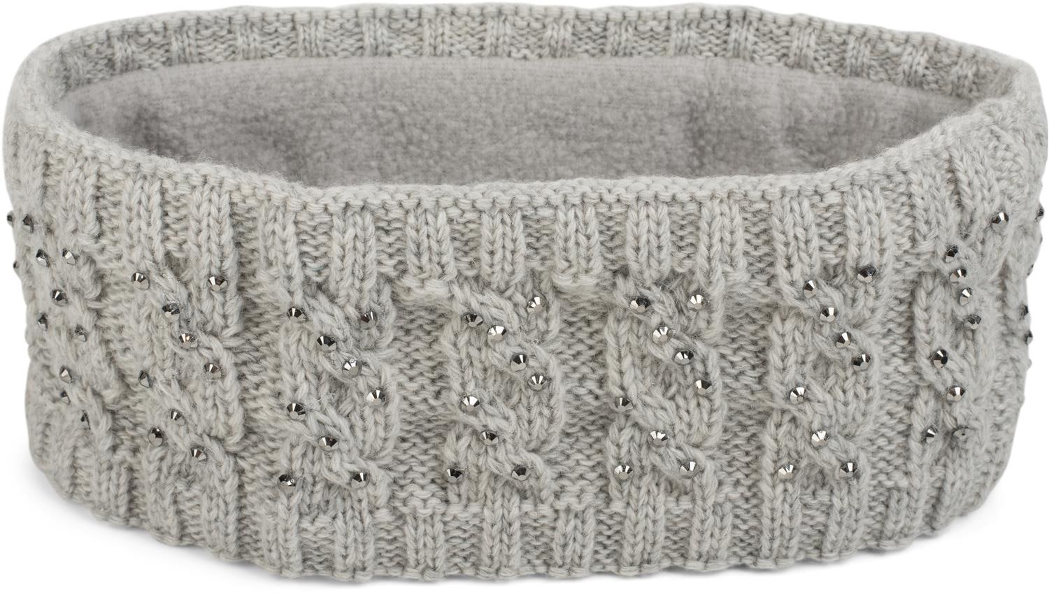 styleBREAKER Stirnband "Stirnband mit Zopfmuster & Strass" 1 Stk. günstig online kaufen