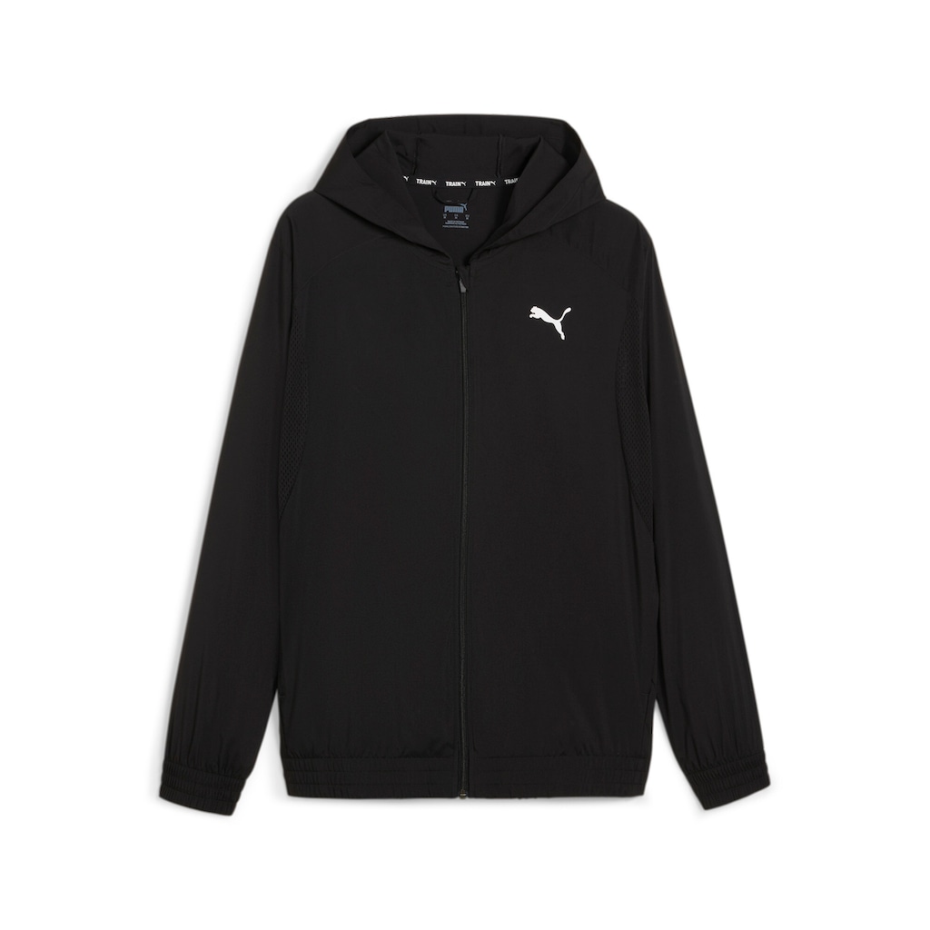 PUMA Trainingsjacke »FIT WOVEN FULL ZIP JACKET«, ohne Kapuze