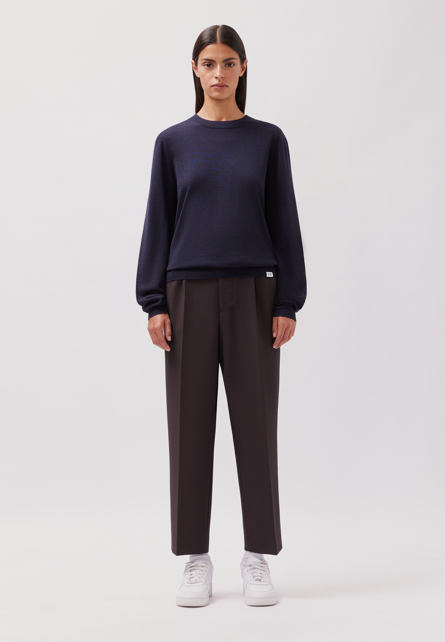 studio seidensticker Strickpullover 1/1 Rundhals Uni günstig online kaufen