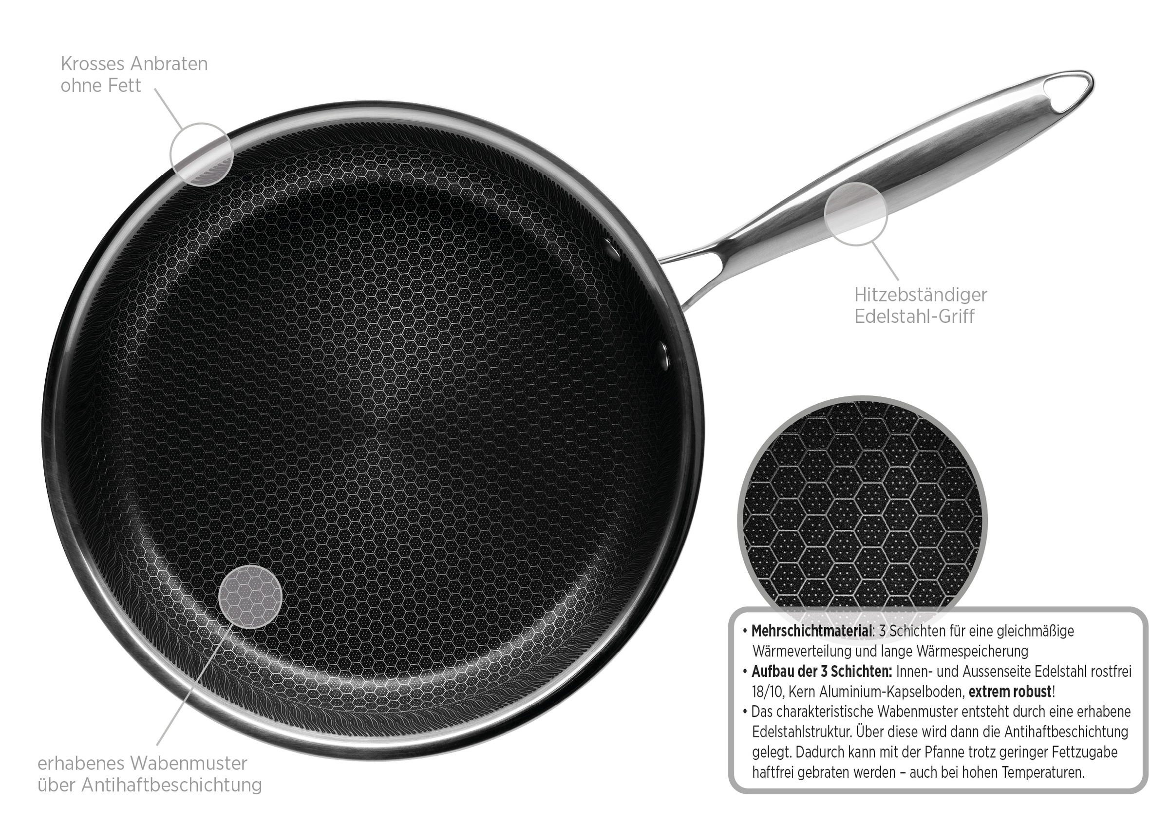 MÄSER Wok »Hestia« Edelstahl 18/10 Set, 1 Stk. tlg.