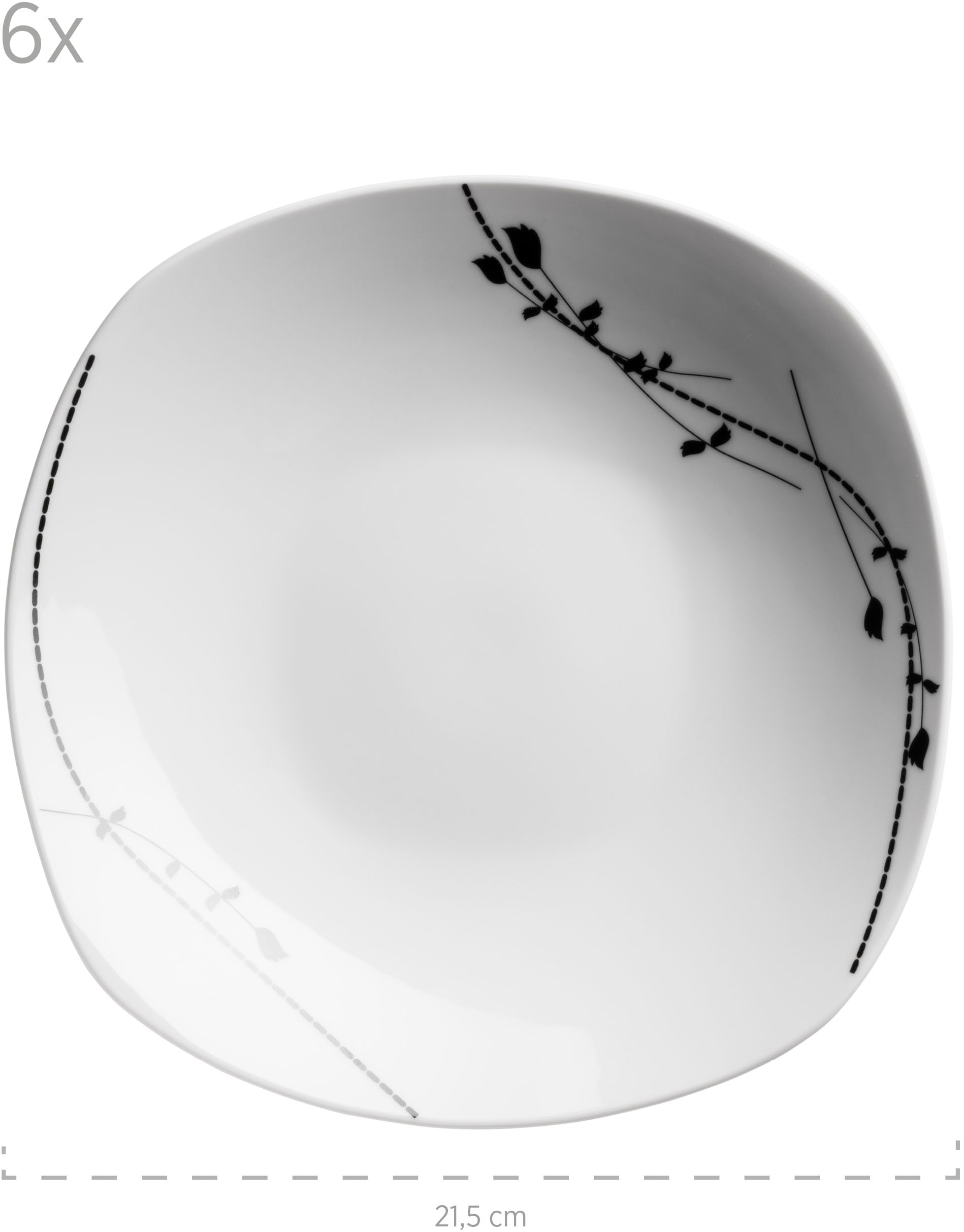 MÄSER Teller-Set »LONDRA, Geschirr-Set, Porzellan«