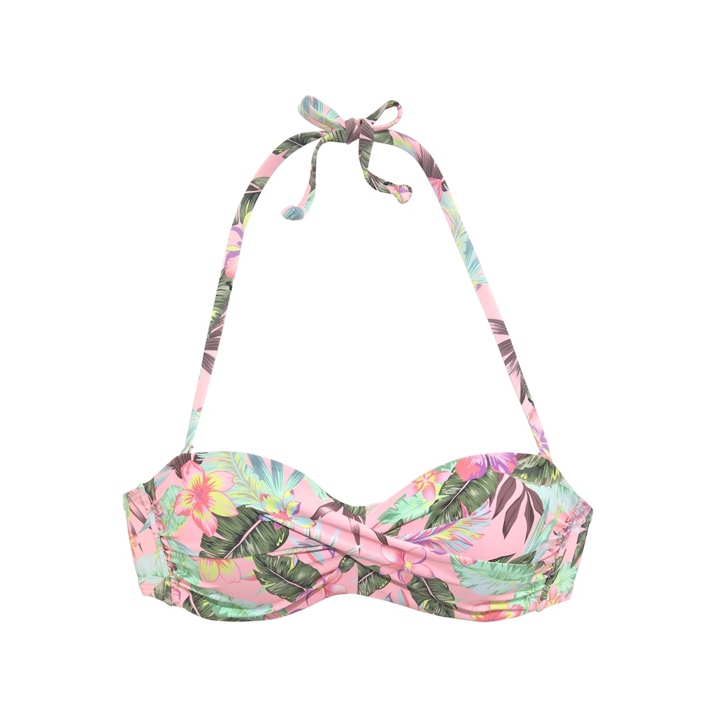 s.Oliver Bügel-Bandeau-Bikini-Top »Azalea«, im tropischen Druck