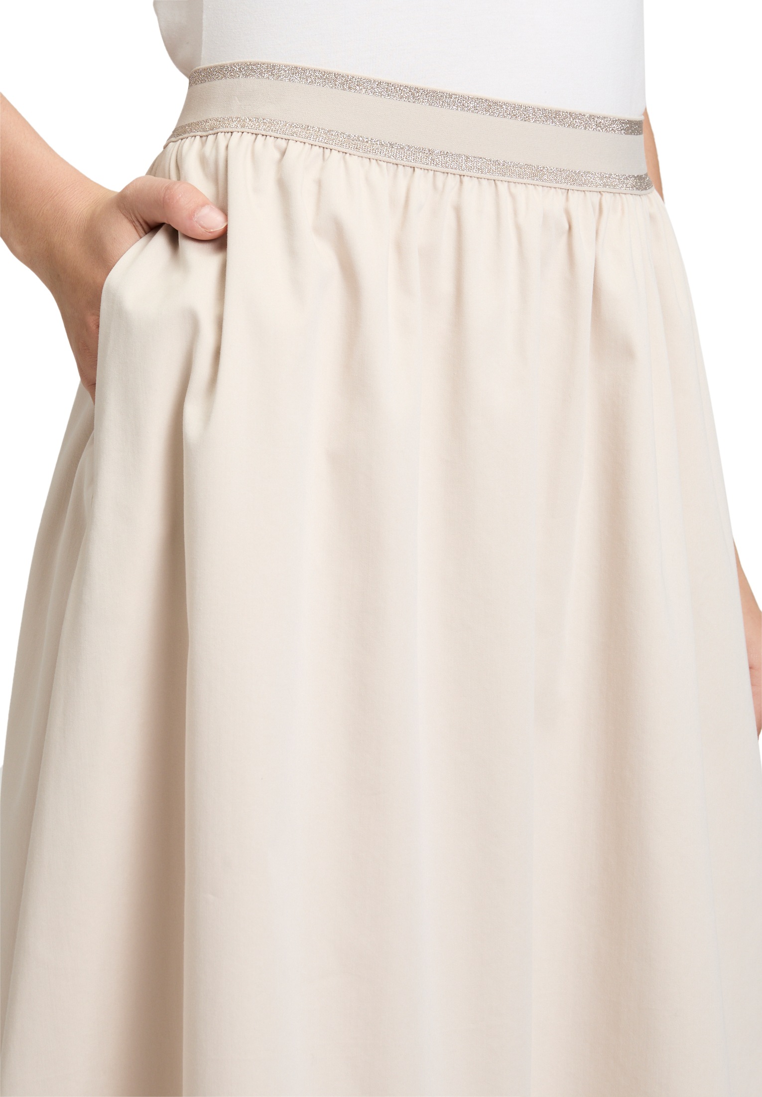 Betty&Co Midirock »Damen mit elastischem Bund«