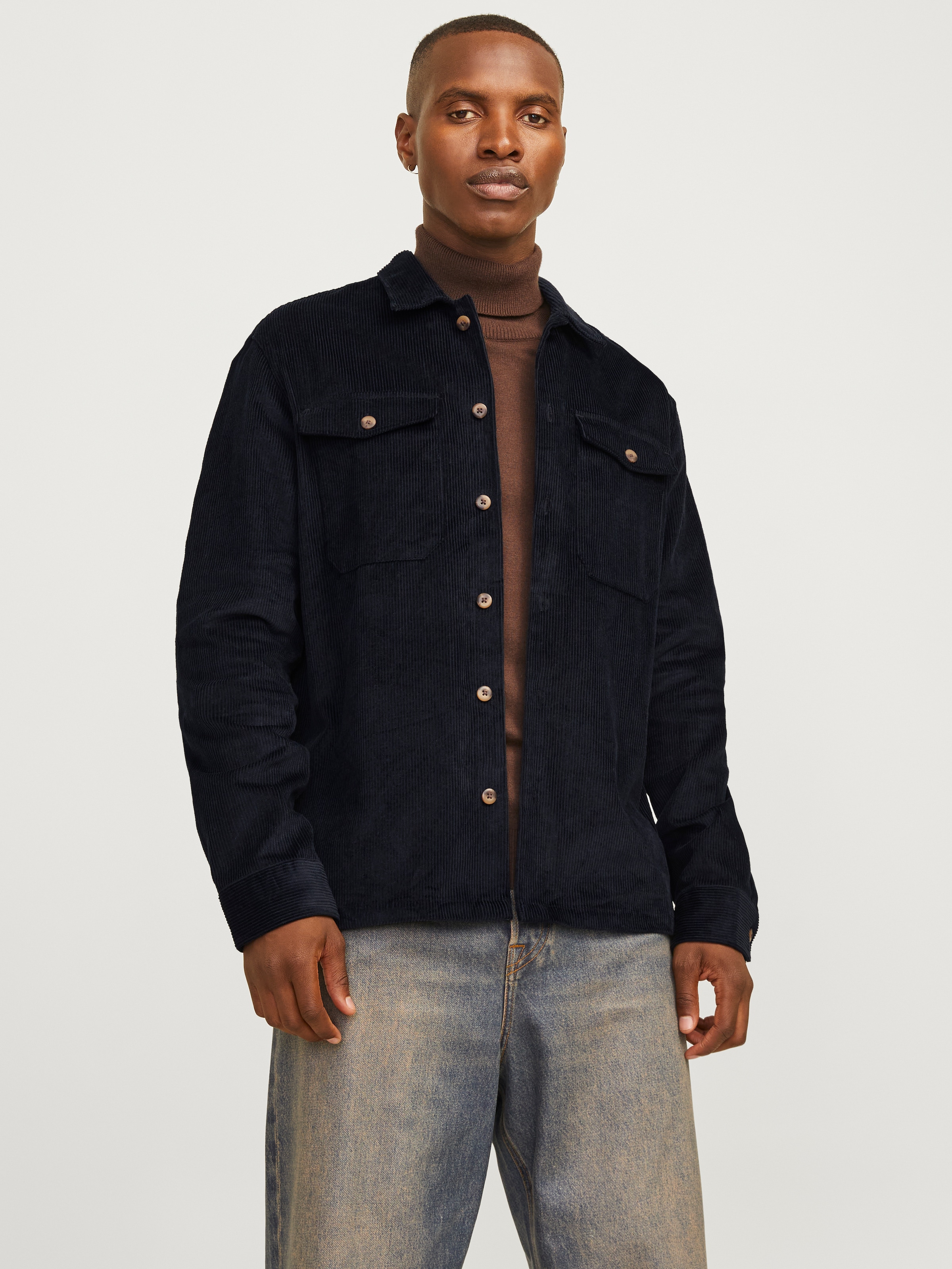 Jack & Jones Langarmhemd "JJEEDDIE CORDUROY OVERSHIRT LS SN" günstig online kaufen