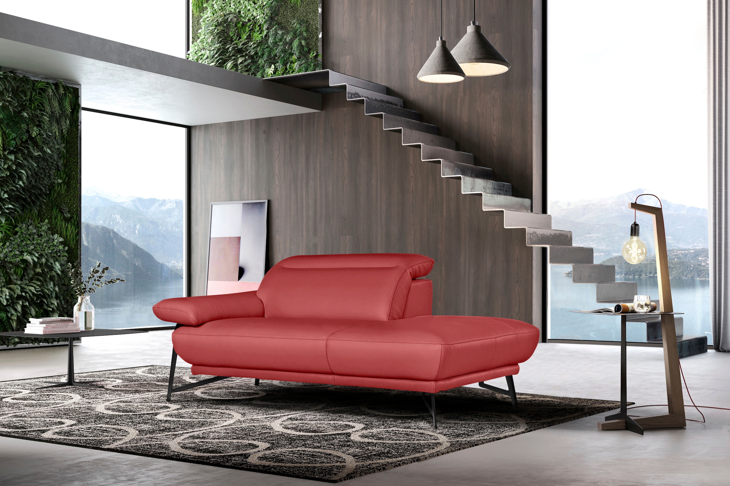 Egoitaliano Ottomane "Anais, Designsofa mit hohem Sitzkomfort, Designfuß", günstig online kaufen