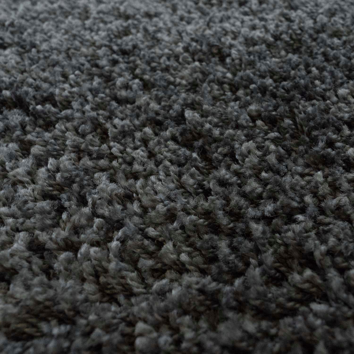 Carpet City Hochflor-Teppich »Shaggi uni 500« rund 30 mm Höhe Shaggy-Teppich, Uni-Farben, Langflor, Weich