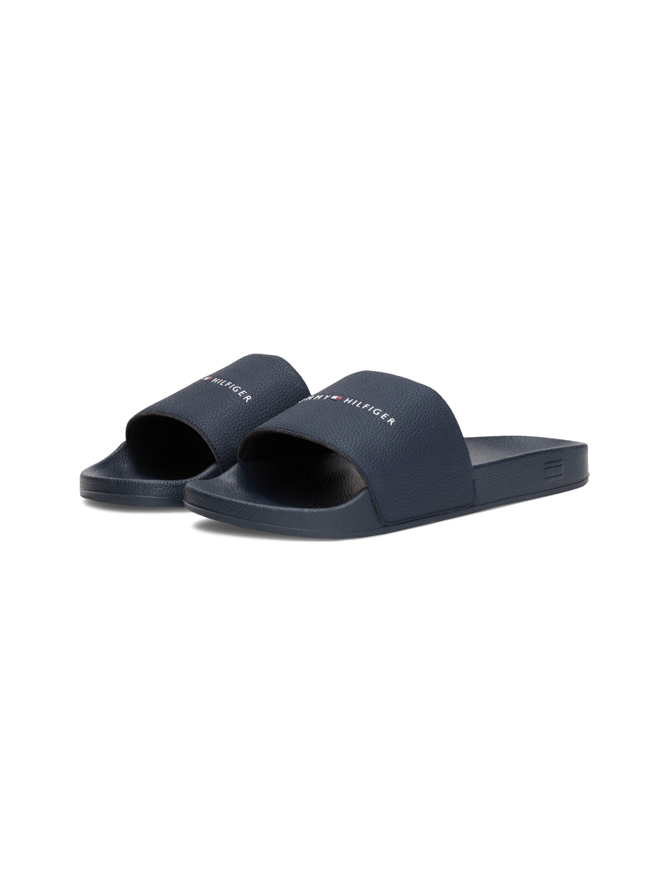 Tommy Hilfiger Pantolette »HILIFGER NYC POOL SLIDE«, Schlupfschuh, Strandschuh, Schlappen mit Logoschriftzug