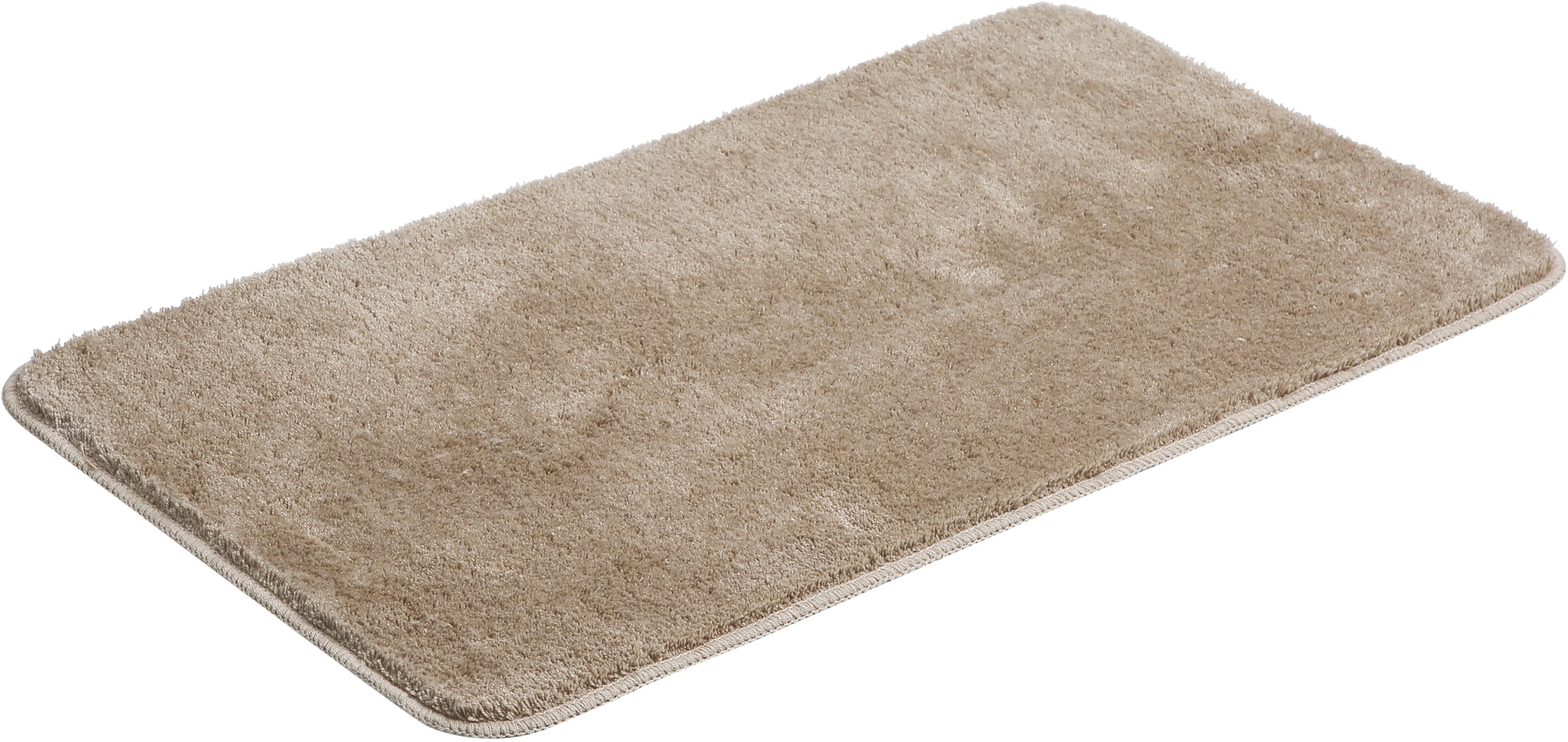 my home Badematte »Merida Kurzflor, Badteppich, Badvorleger, Badezimmer Teppich«, rutschhemmend beschichtet, fußbodenheizungsgeeignet-schnell trocknend-strapazierfähig, Badematten, Uni Farben, als halbrund und rechteckig erhältlich