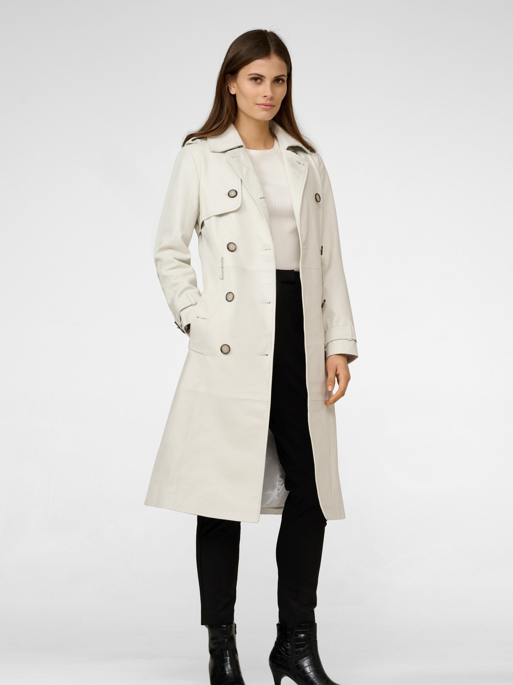 RICANO Trenchcoat »Mantel Gloria« Handgefertigt aus echtem Leder