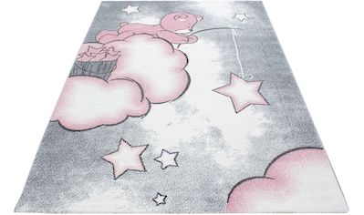 Ayyildiz Teppiche Kinderteppich »Kids 580«, rechteckig, 12 mm Höhe, Teddybär, Sterne... kaufen