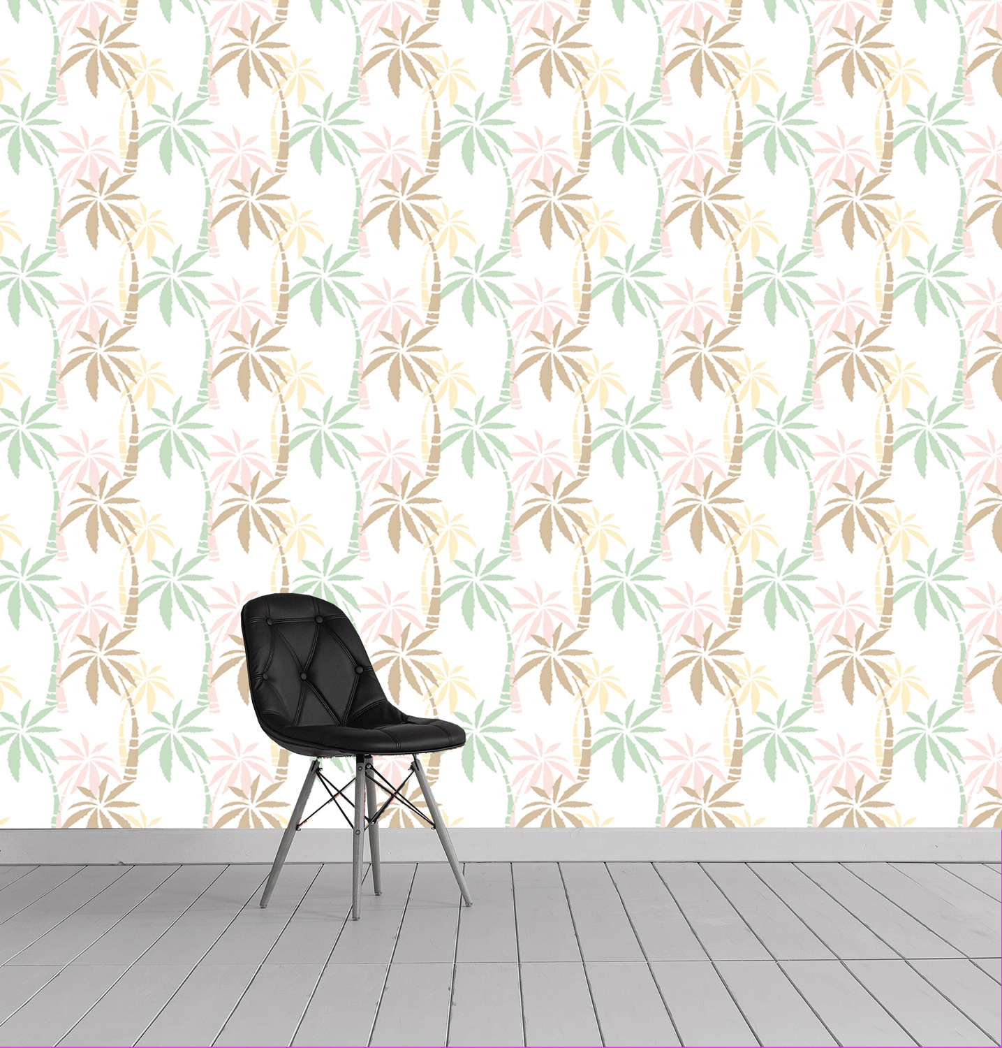 queence Vinyltapete »Dwayn« Motiv | bedruckt | botanisch | floral | gemustert | natürlich glatt 90x250cm, selbstklebend, kinderleichte Anbringung, , Sticker