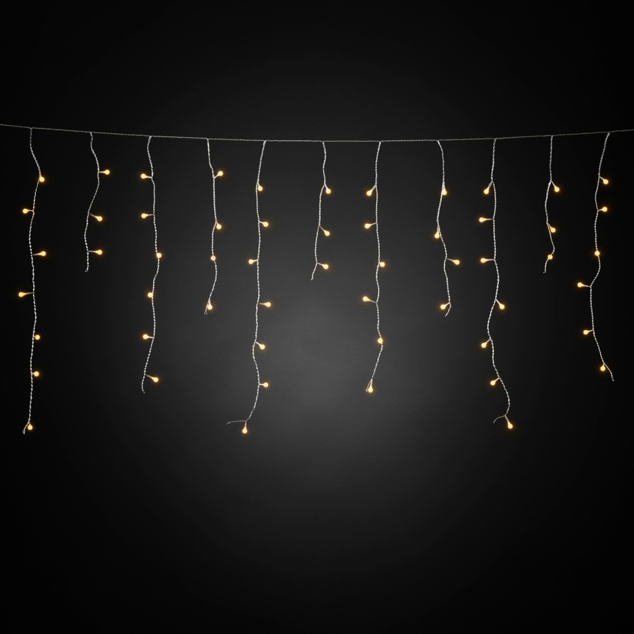 KONSTSMIDE LED-Lichtervorhang »LED Solar Eisregen Lichtervorhang, 200 bernsteinfarbene Dioden, Timer«, 200 St.-flammig, Fernbedienbar Dimmbar, 8 Lichtfunktionen,
Solarbox über USB aufladbar