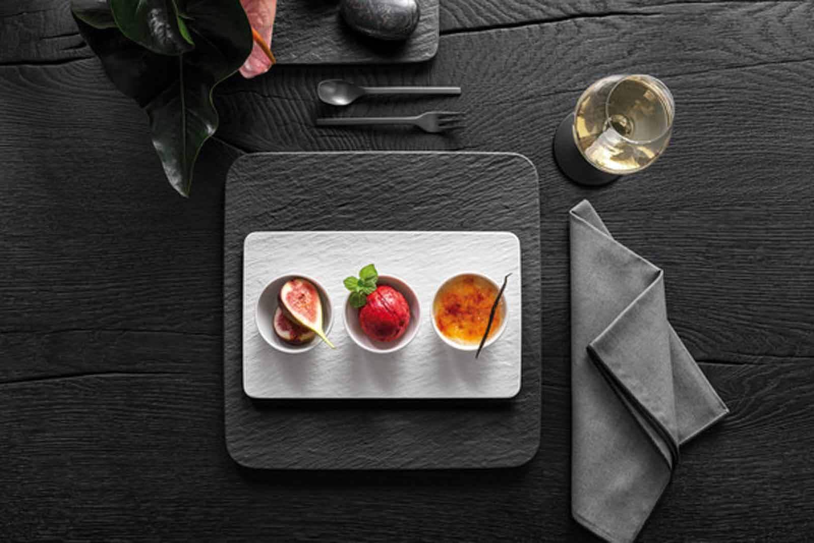 Villeroy & Boch Dipschale »Dipschälchen-Set Manufacture Rock 3er Set weiß«
