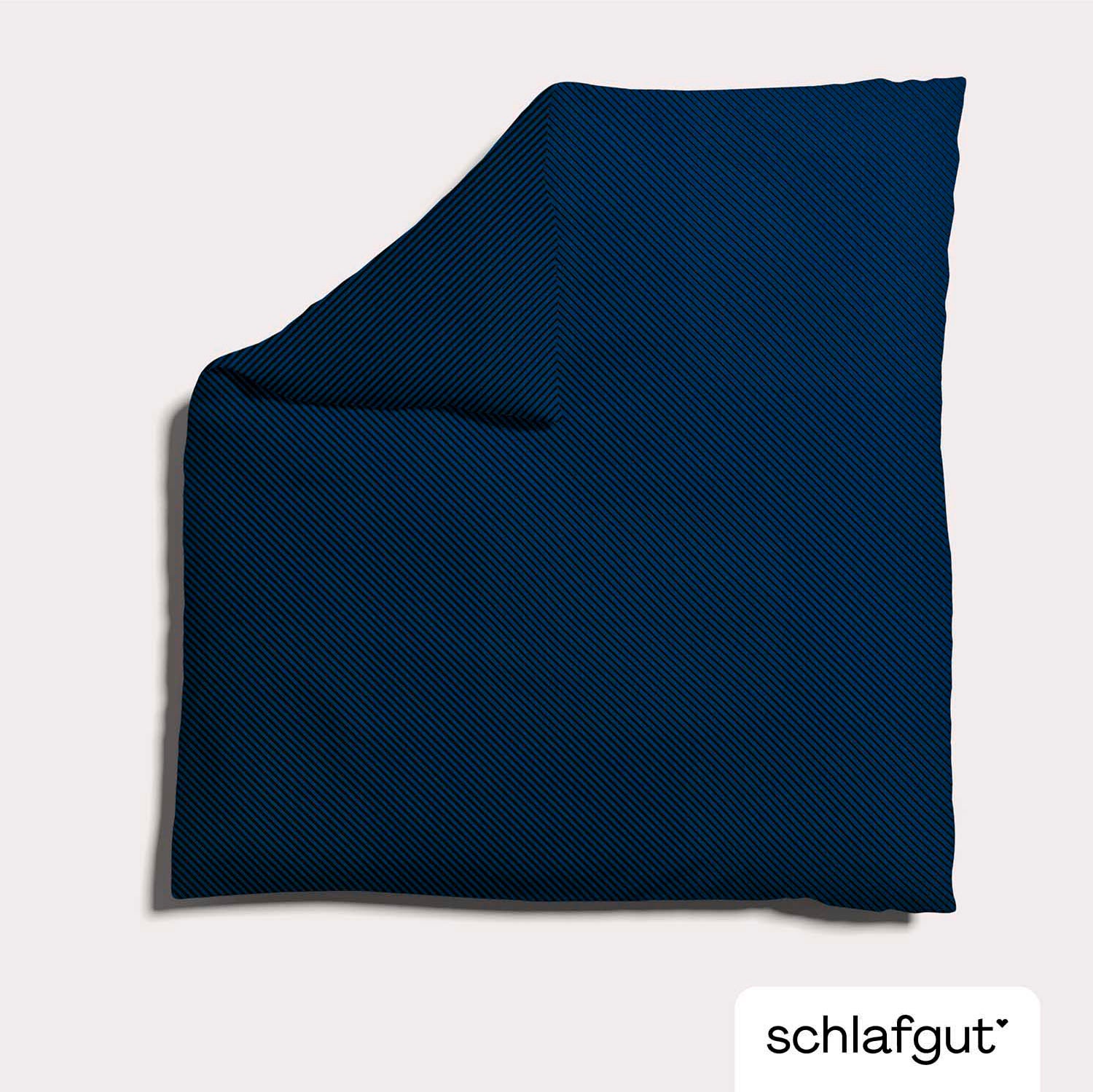 Schlafgut Bettbezug »Woven Satin Fade mit feinen Streifen«, (1 St.), mit Farbverlauf, Mix & Match: passender Kissenbezug erhältlich