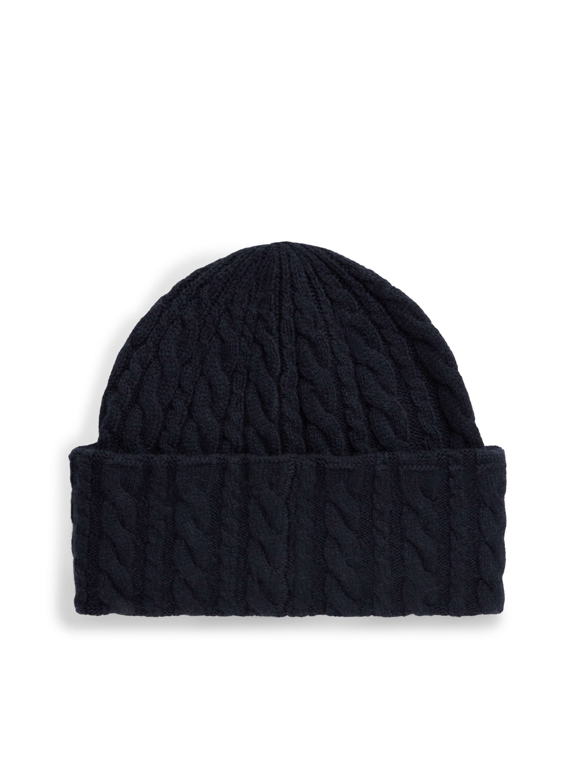 Tommy Hilfiger Beanie »ENAMEL FLAG CABLE« mit Alpakawolle und Zopfmuster