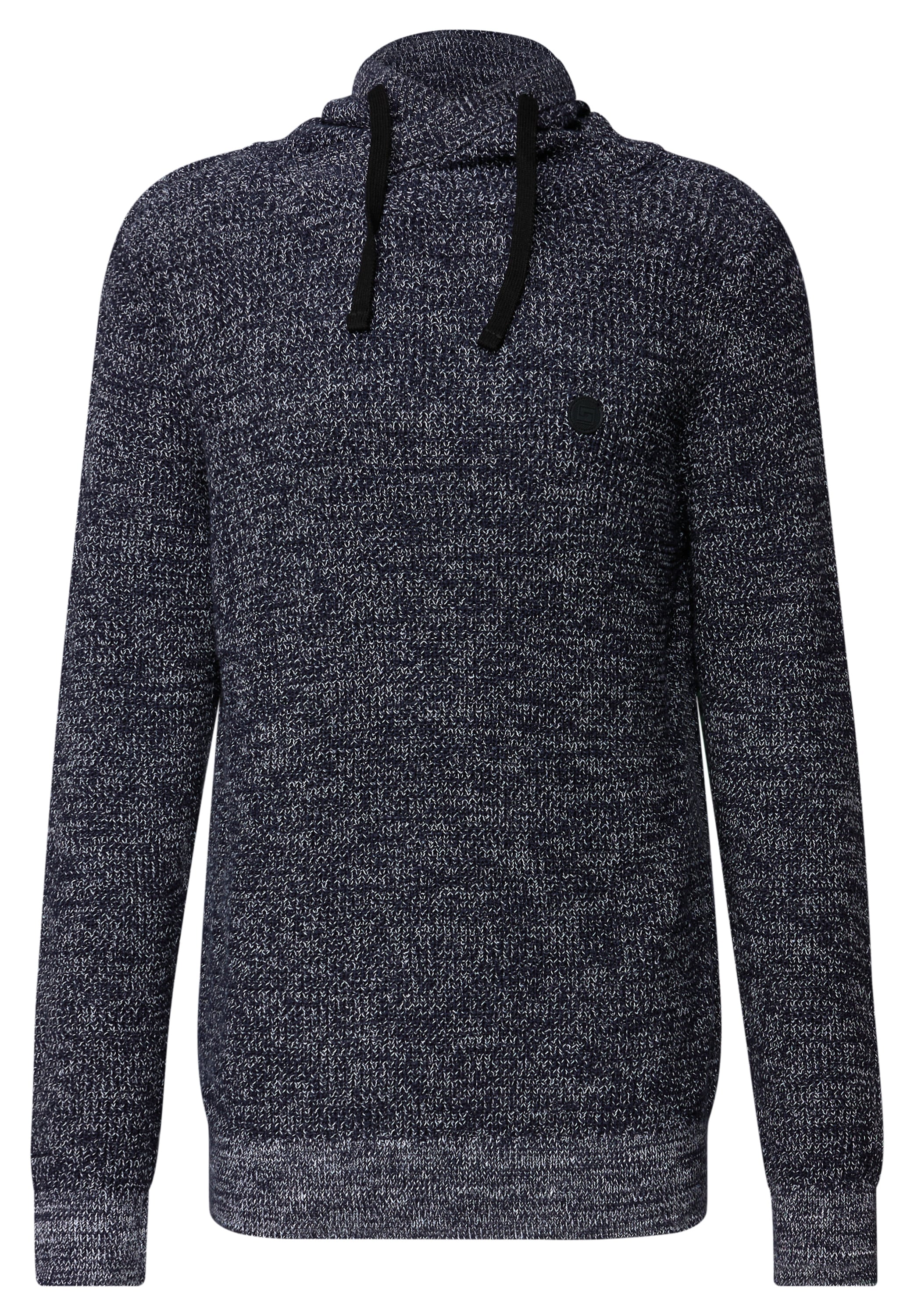 STREET ONE MEN Strickpullover, aus reiner Baumwolle
