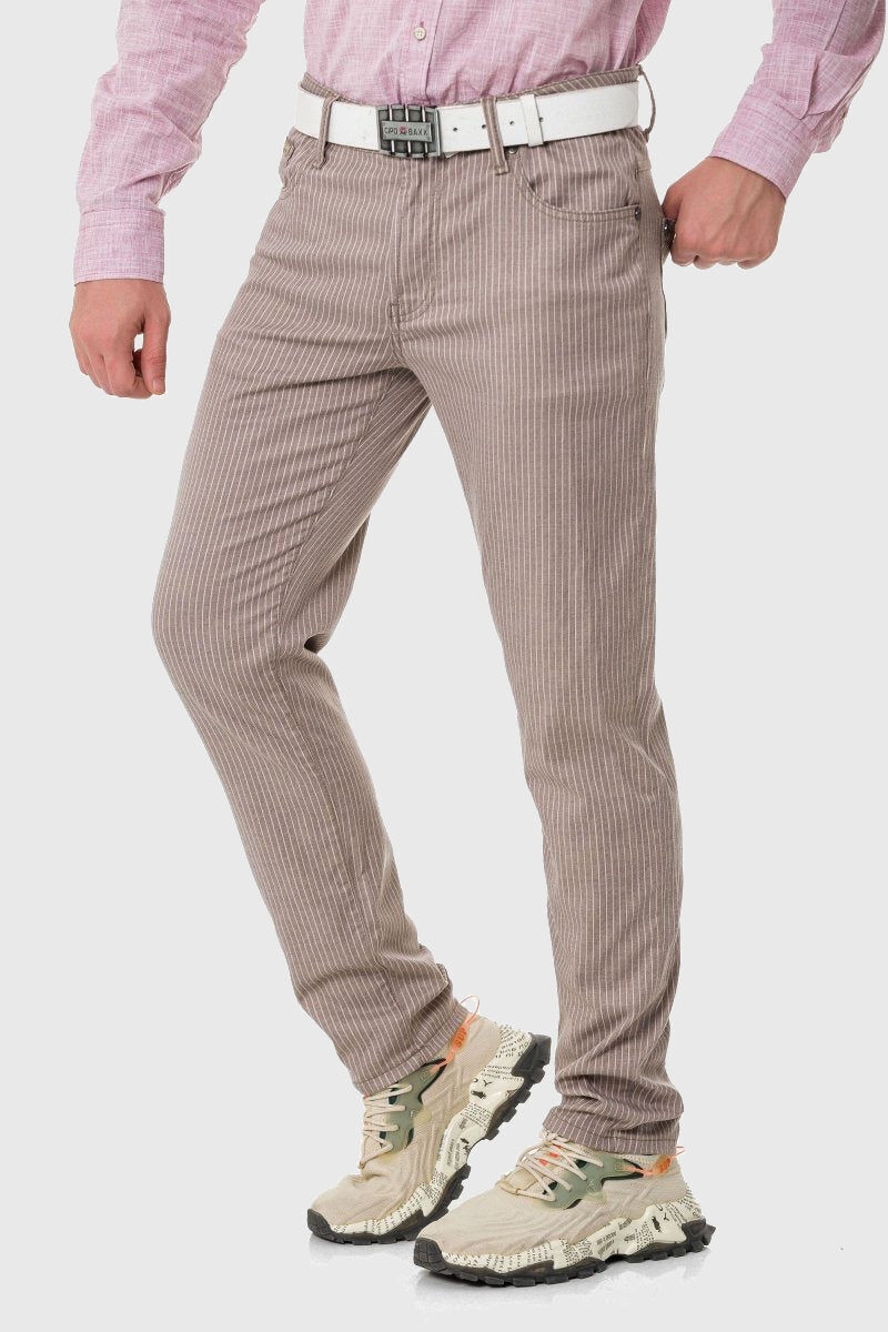 Cipo & Baxx Gerade Jeans »Hose«, im dezenten Streifen-Look