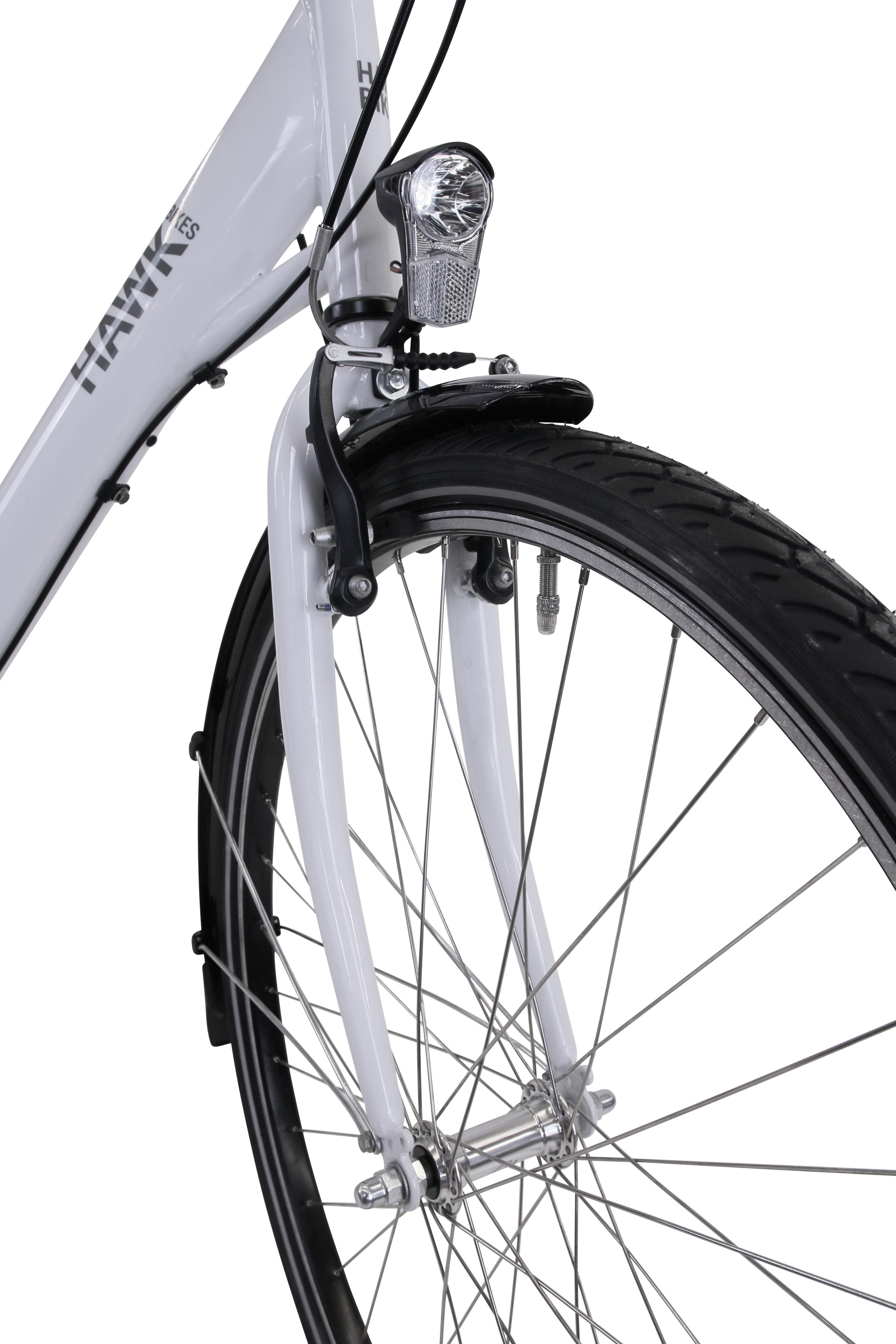 HAWK Bikes Cityrad »City Wave Premium White«, 3 Gang, Shimano, Nexus Schaltwerk, für Damen und Herren