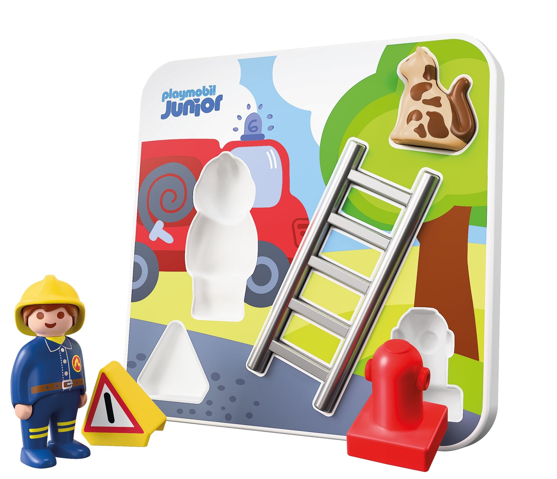 Playmobil® Konstruktions-Spielset »Feuerwehr-Puzzle (72088), JUNIOR« Made in Europe