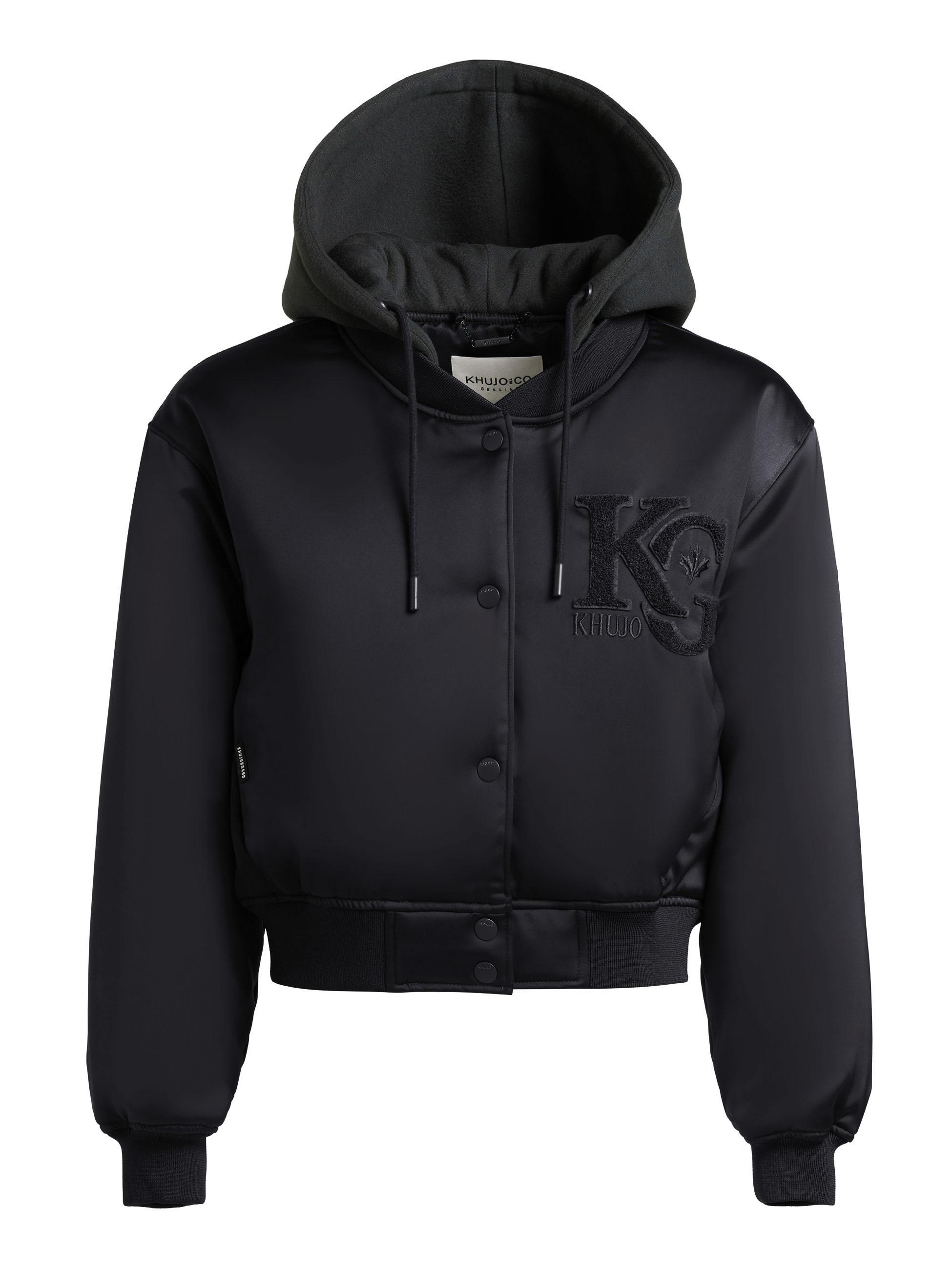 khujo Collegejacke »Chani« mit Kapuze Kurze Damen Bomberjacke mit Kapuze