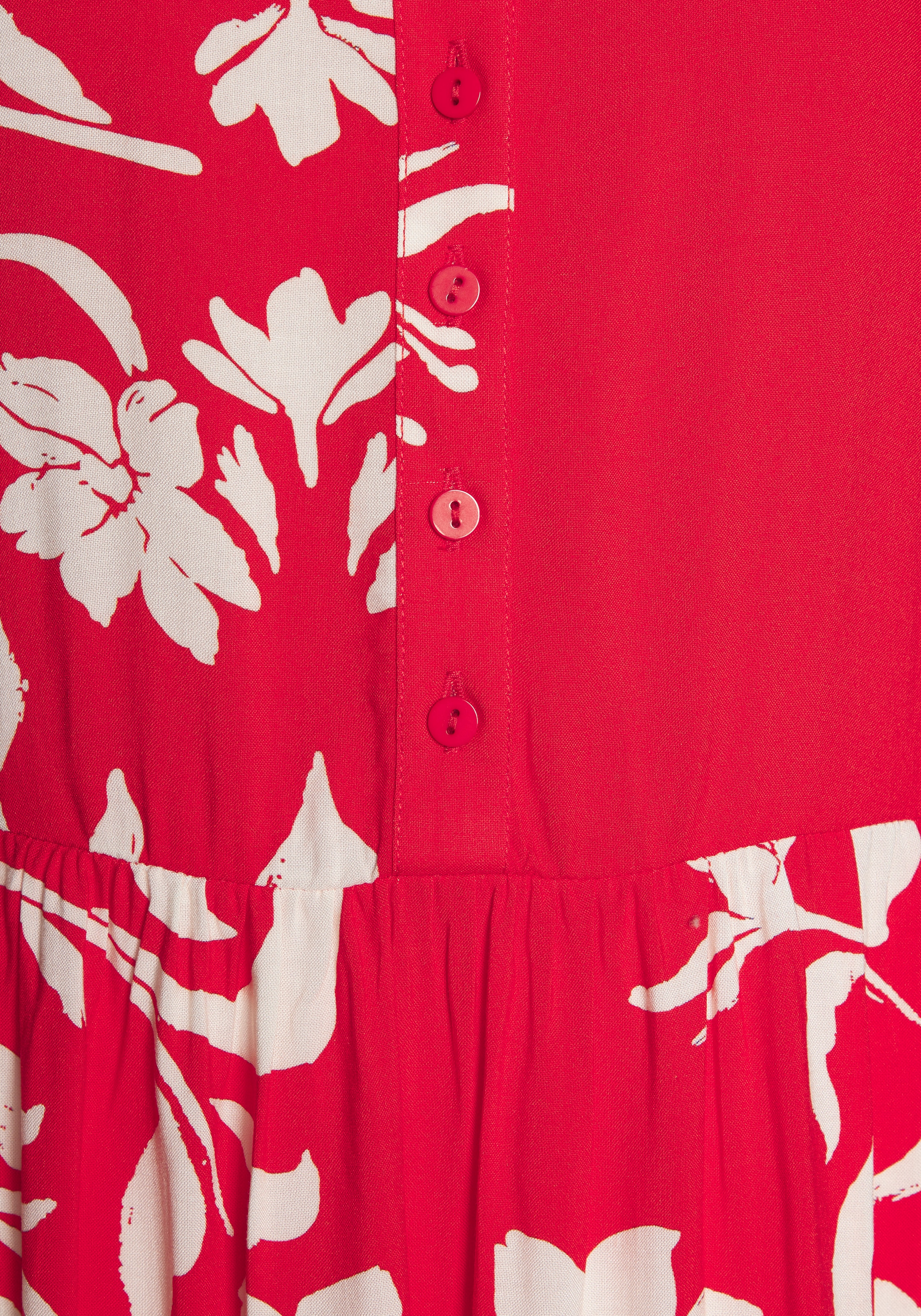 LASCANA Maxikleid mit Blumenprint und Knopfleiste, Sommerkleid, Strandkleid