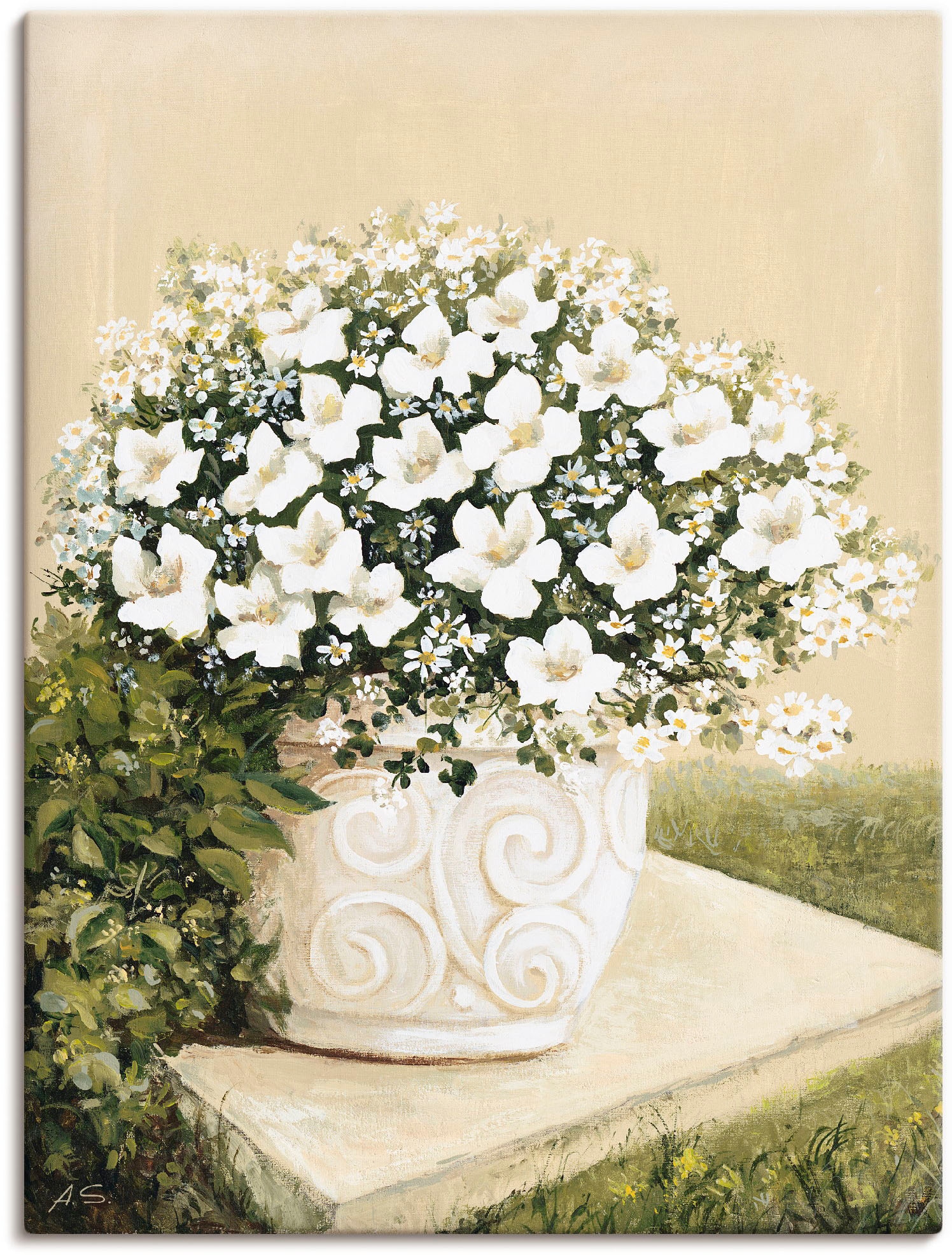 Artland Wandbild »Blumentopf I«, Blumen, (1 St.), als Alubild, Outdoorbild, Leinwandbild, Poster in verschied. Größen