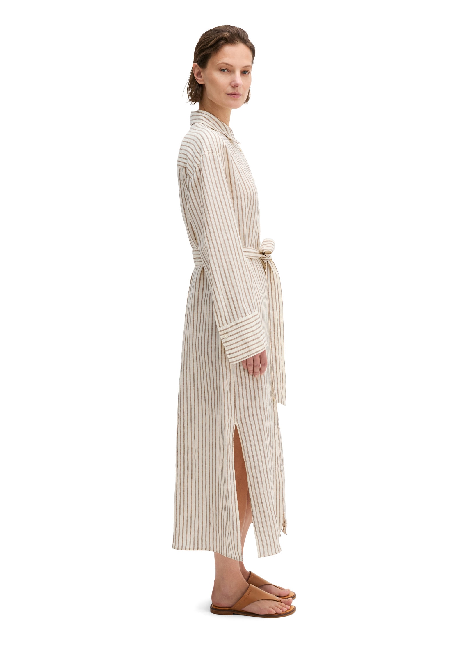 Marc O'Polo Hemdblusenkleid »mit garngefärbtem Streifenmuster«