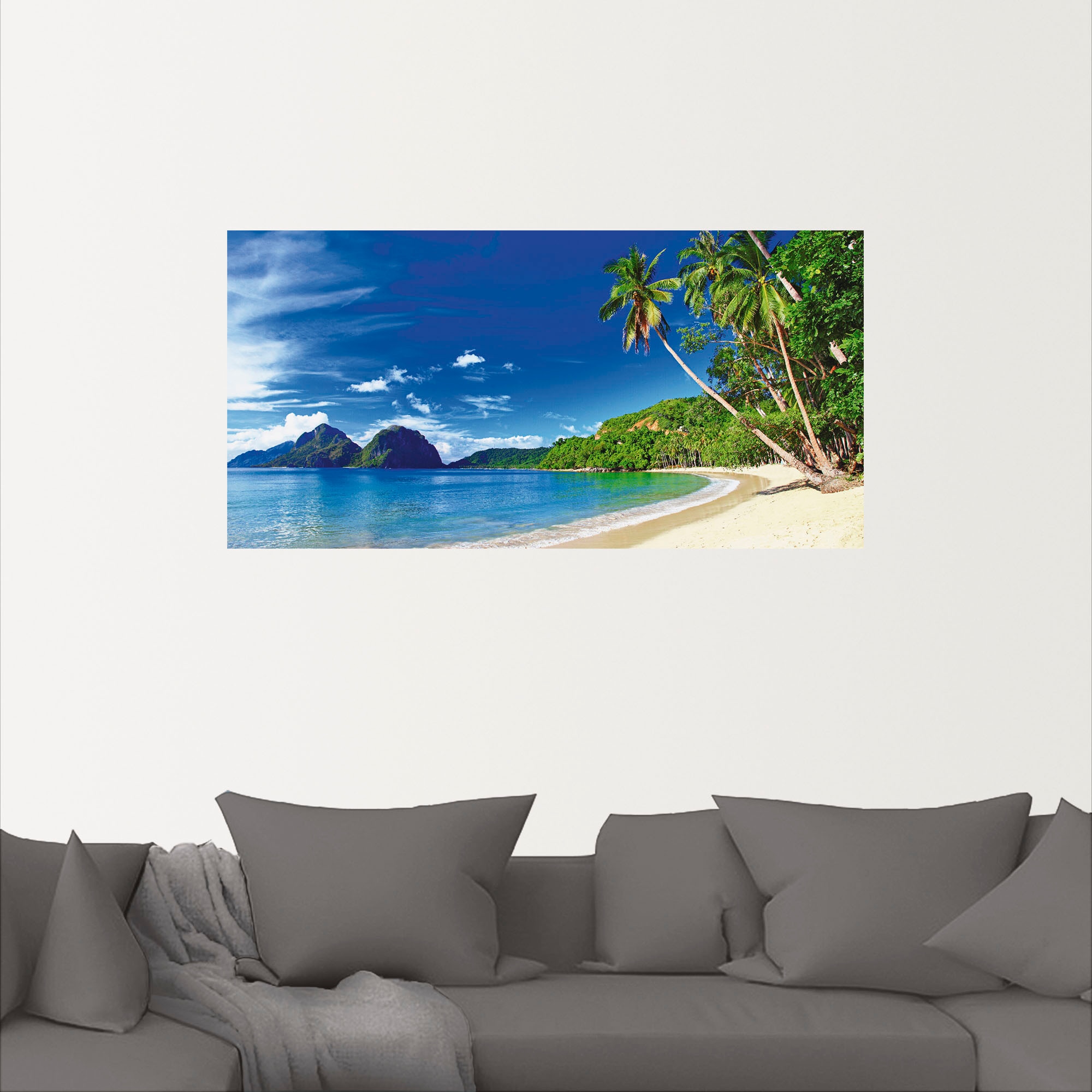 Artland Wandbild »Paradies«, Küste, (1 St.), als Leinwandbild, Poster, Wandaufkleber in verschied. Größen