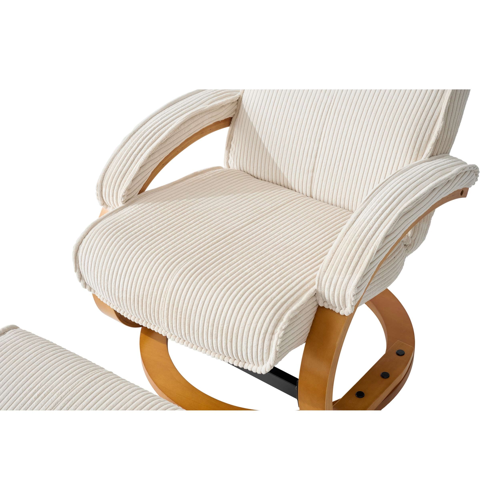 Home affaire Relaxsessel »Paris, mit Hocker - OTTO. Verlässliche Qualität.« bestehend aus Sessel und Hocker,  manuelle Relaxfunktion mit Drehfunktion, neu: Cord-Bezug