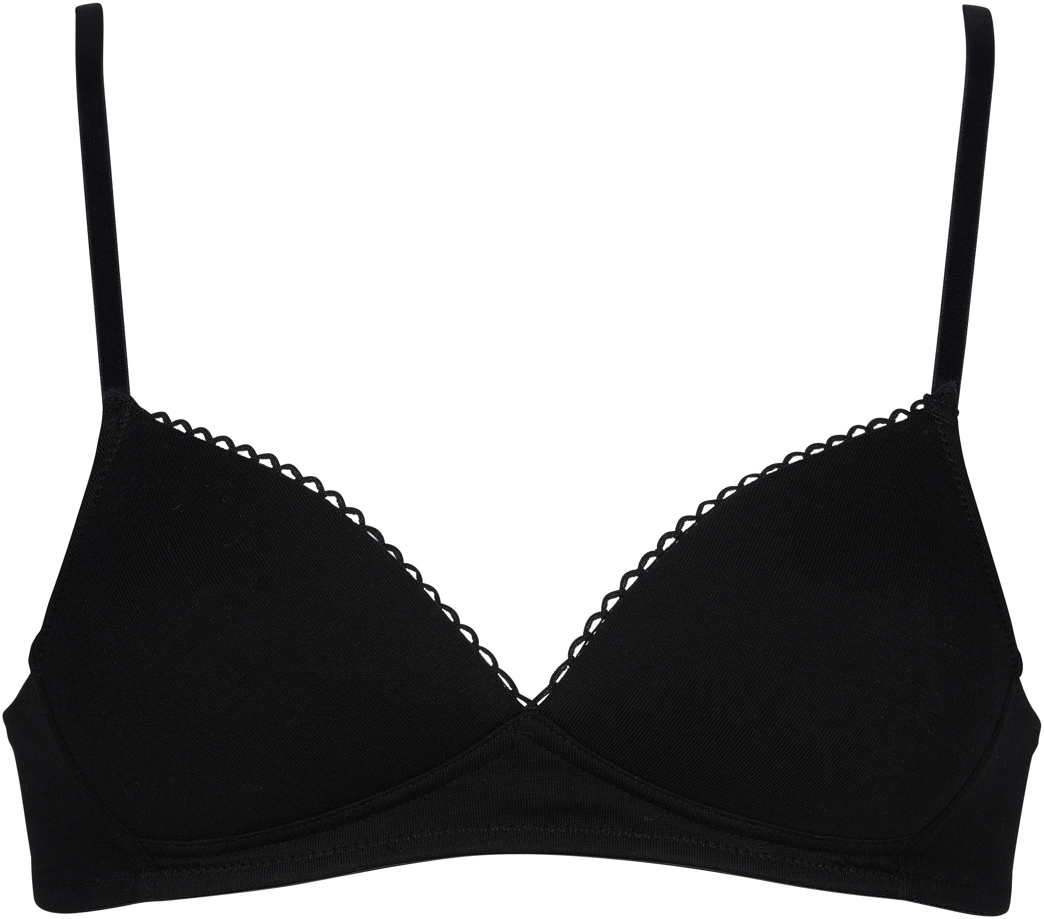 Thumbnail - My Basic Bügelloser BH 2er Pack, 2 Stk. flache Verarbeitung, wattiert, ohne Bügel, basic, Baumwollmix