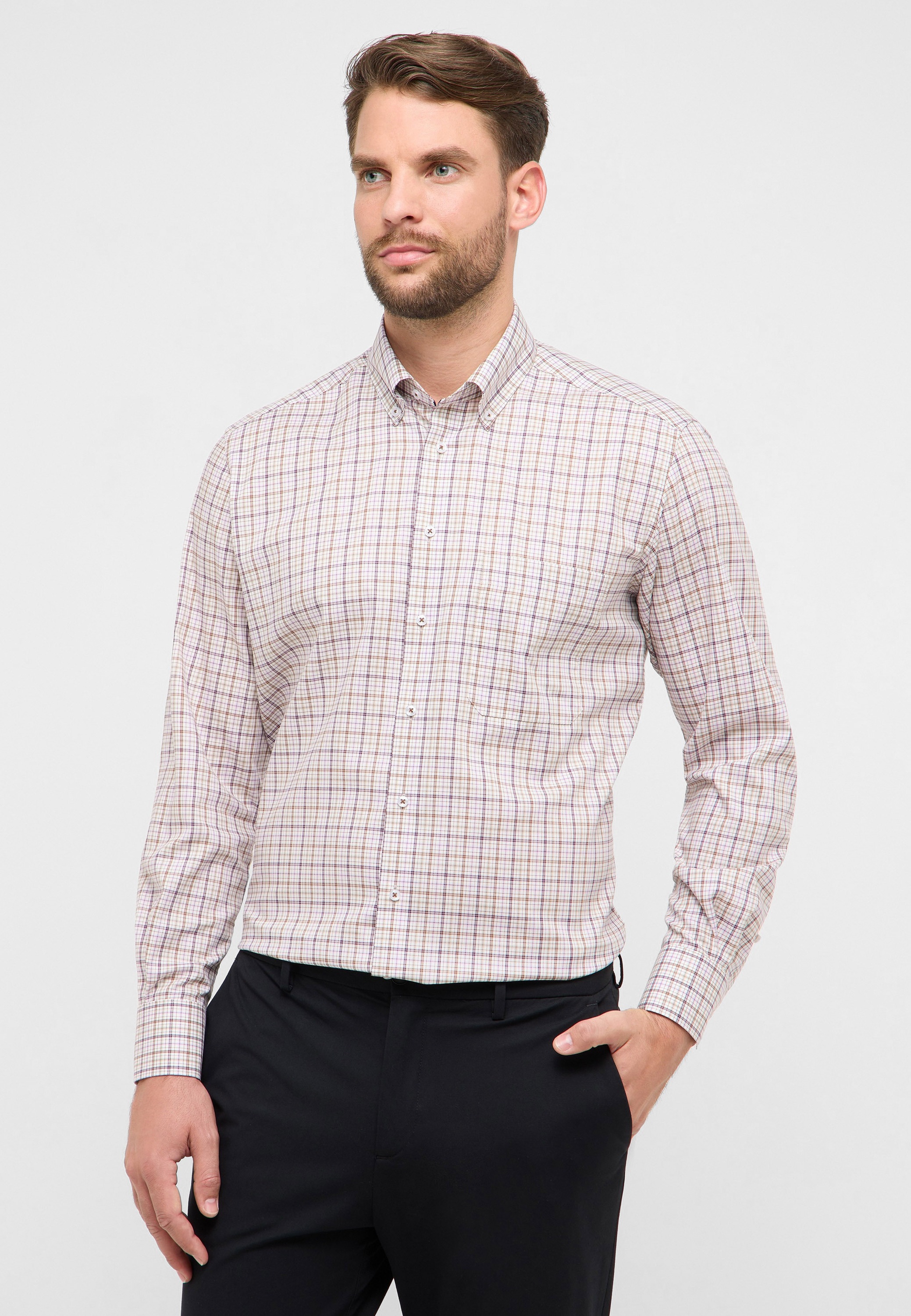 Eterna Langarmhemd "COMFORT FIT" NON IRON (bügelfrei) günstig online kaufen