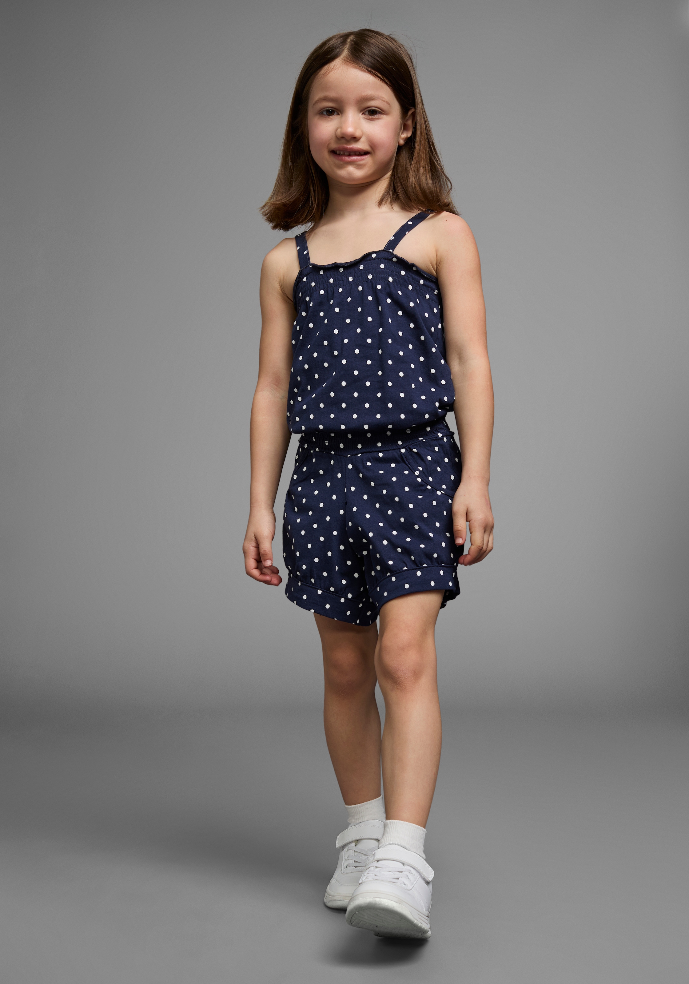 KIDSWORLD Kurzoverall »für kleine Mädchen«, niedlich gepunktet