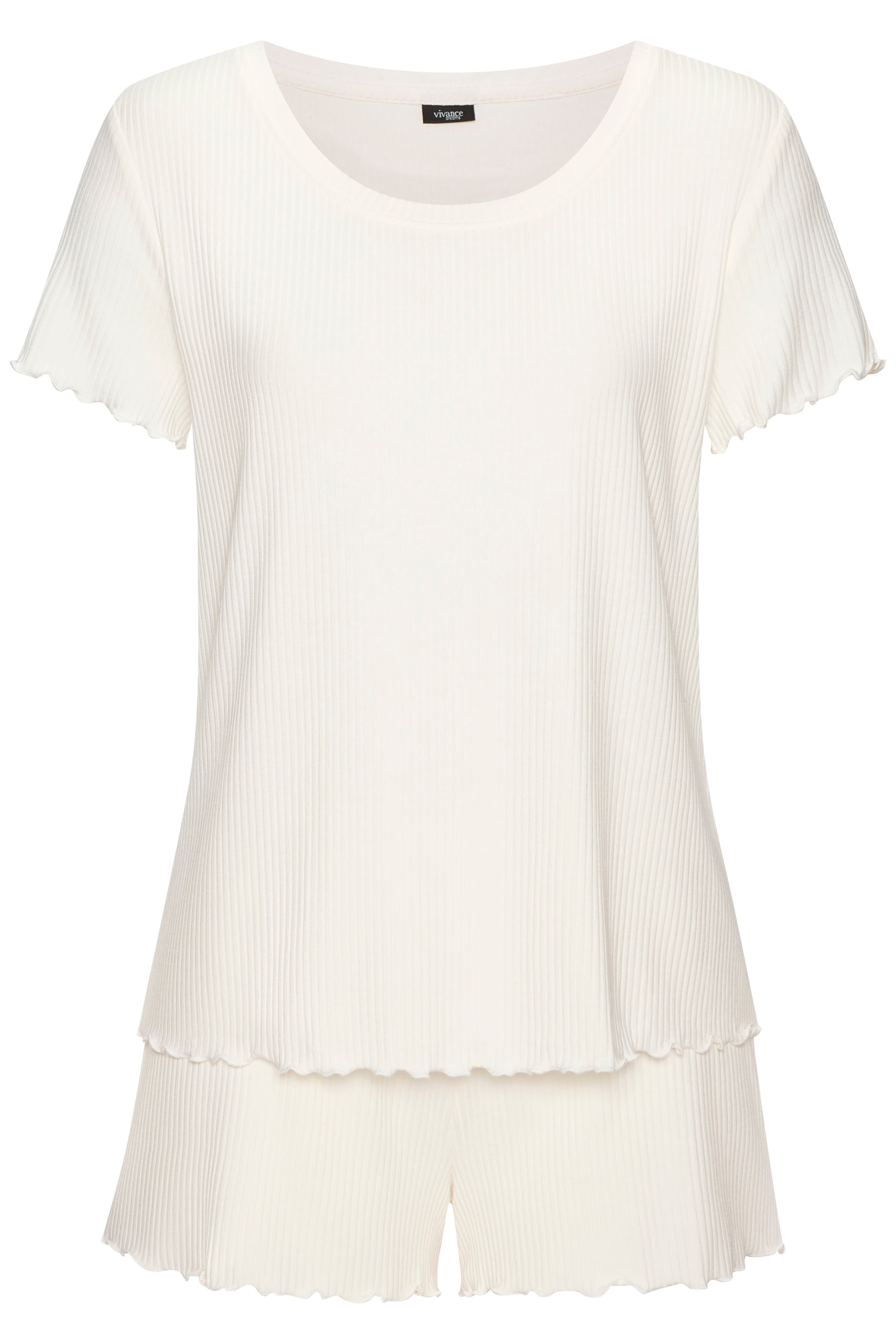 Vivance Dreams Shorty, (2 tlg.), mit süßem Babylock-Saum