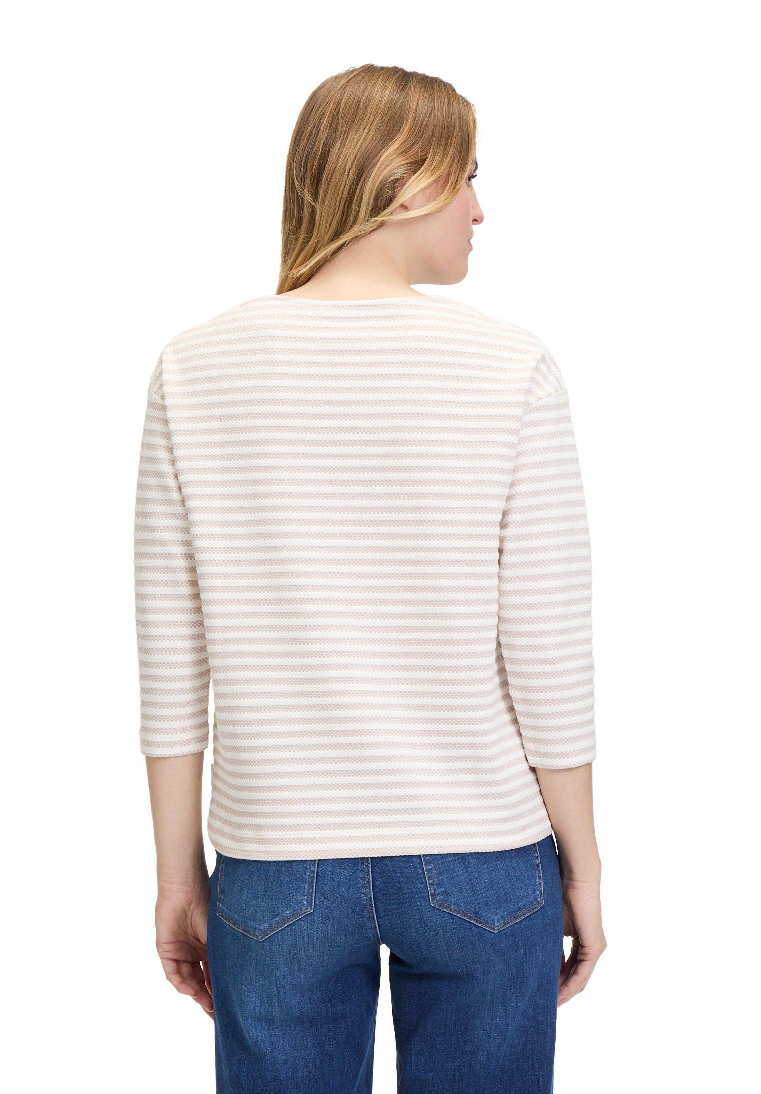 Betty&Co 3/4-Arm-Shirt »Betty & Co Damen Ringelshirt mit U-Boot-Ausschnitt«, (1 tlg.), Material