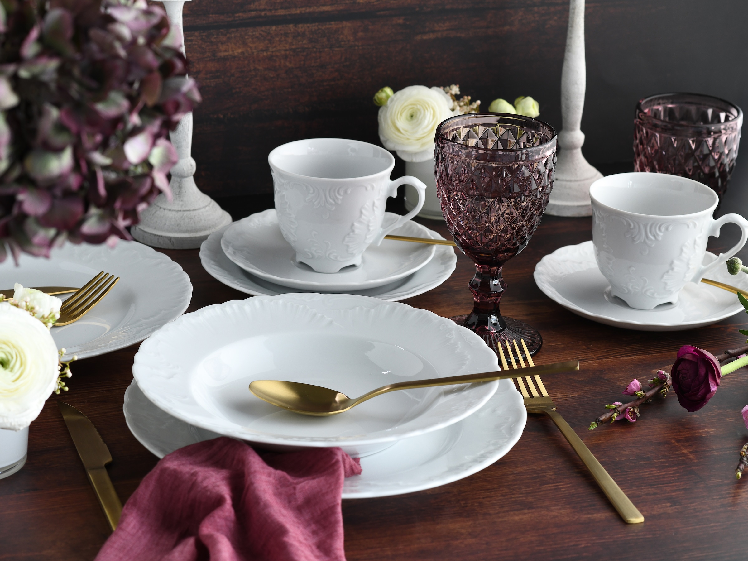 CreaTable Kombiservice »Rokoko, Service 30-tlg.« Daily Use, Zeitlos