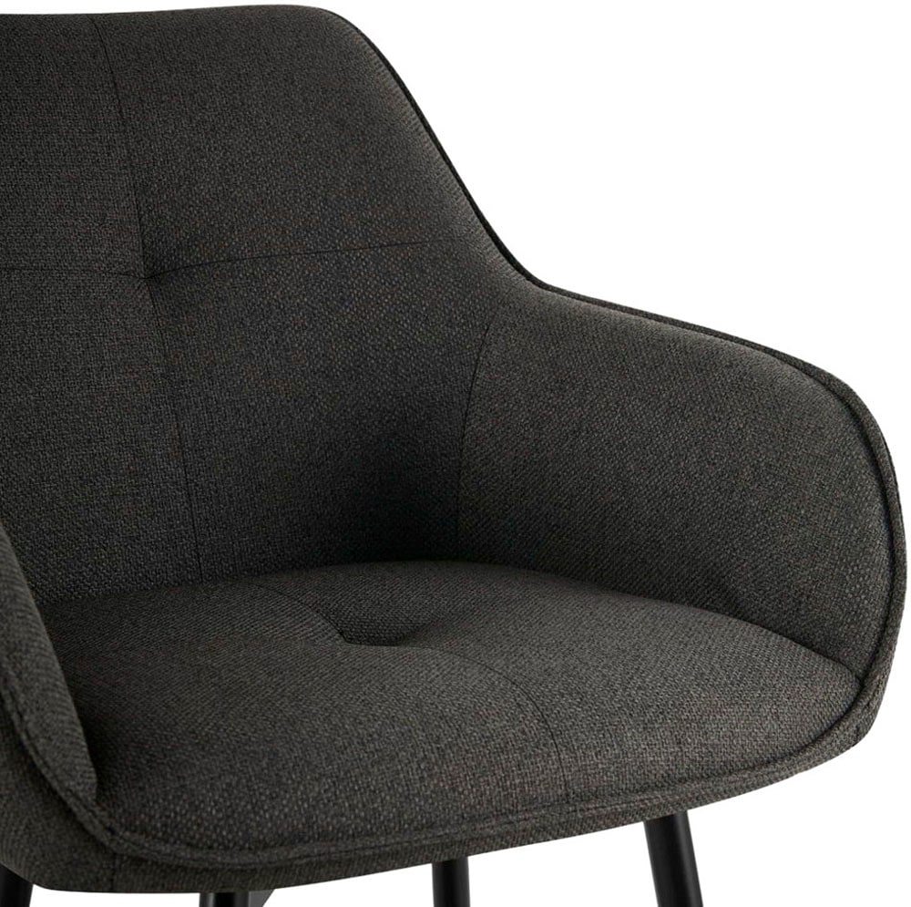 OTTO home Esszimmerstuhl »Azura« (Set) 2 Stk.Moderner Armlehnstuhl mit 360 Grad drehbarer Sitzschale in Webstoff
