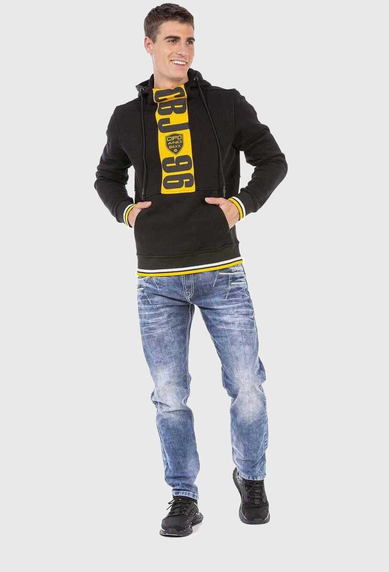 Cipo & Baxx Slim-fit-Jeans »Cipo & Baxx Jeans« im washed Look
