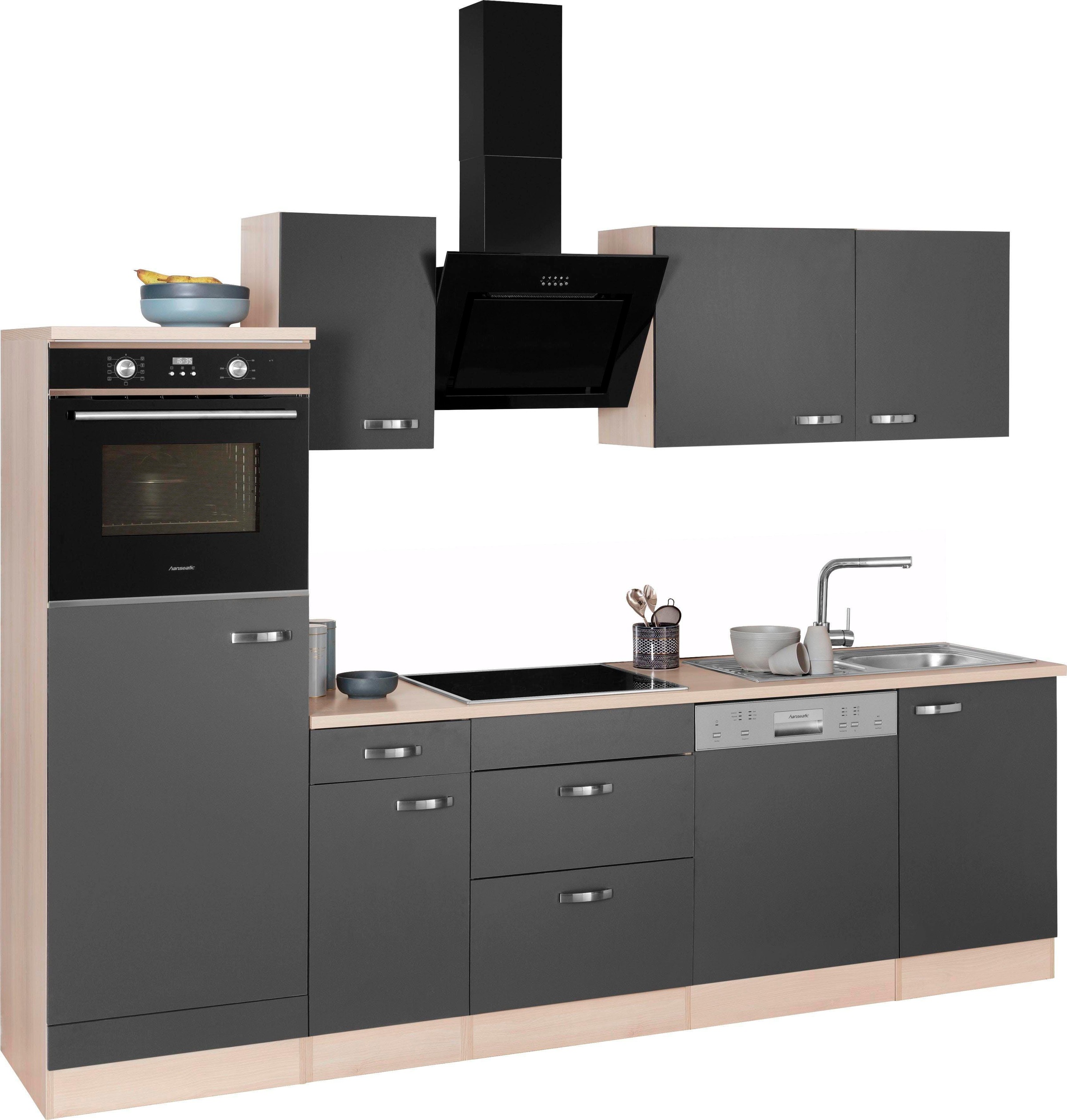 Preisvergleich für OPTIFIT Küchenzeile Faro, 270 | 37314565 SKU: Hanseatic cm, Ladendirekt Breite E-Geräten, mit