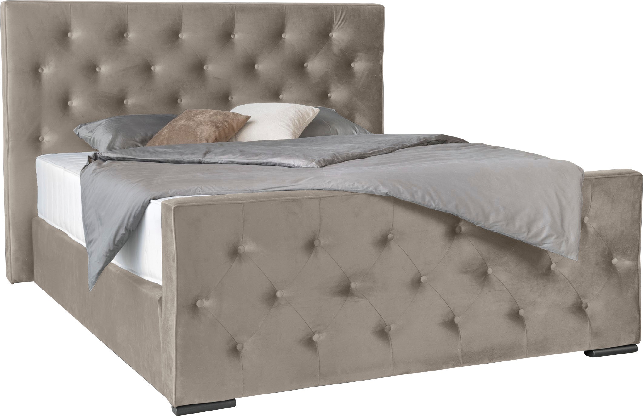COLLECTION AB Boxspringbett »Florence erhältlich in der Breite 180cm«, inkl. Bettkasten und King-Matratzen (28cm) in H3