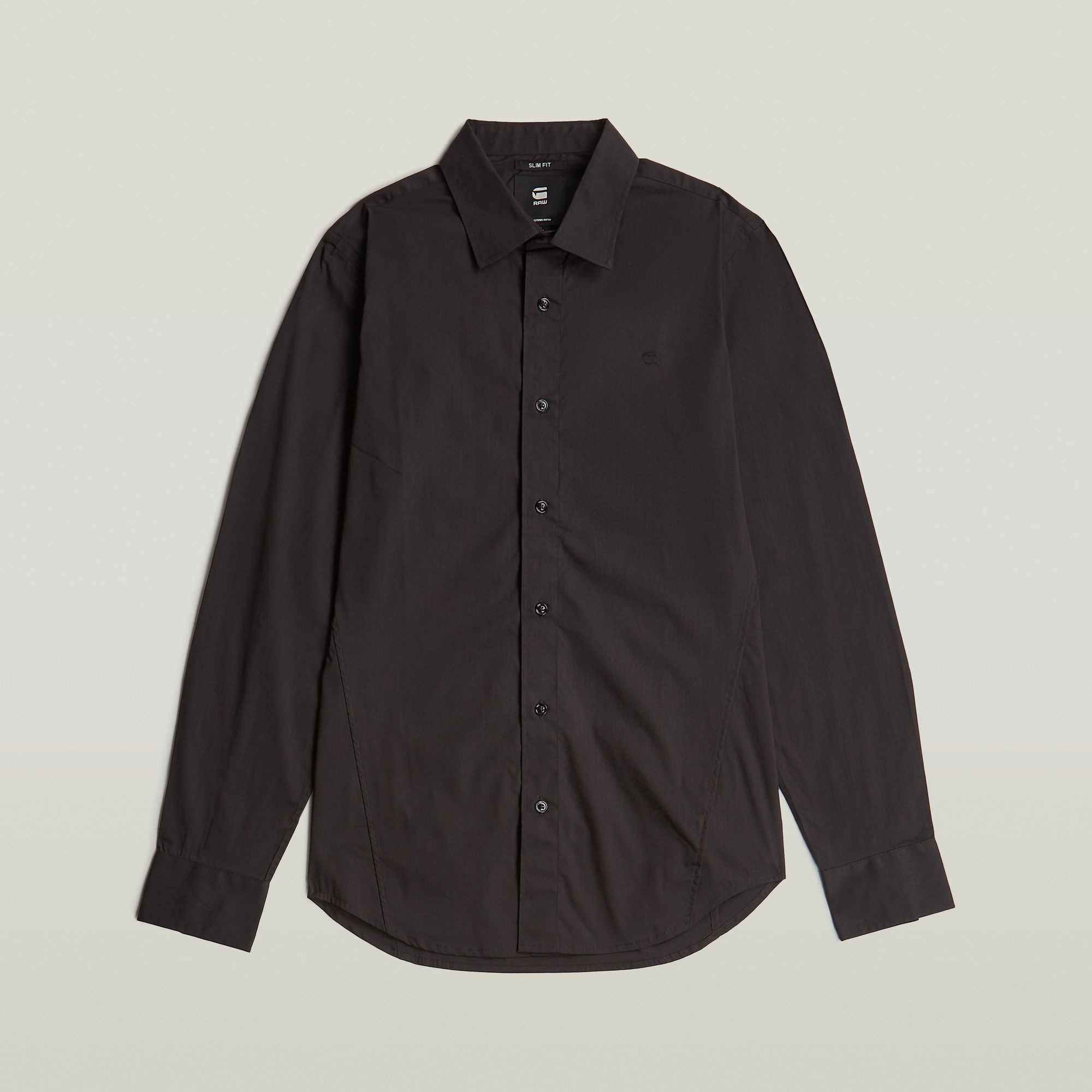 G-STAR Langarmhemd »Uniform Slim Shirt ls«, mit gesticktem Logo