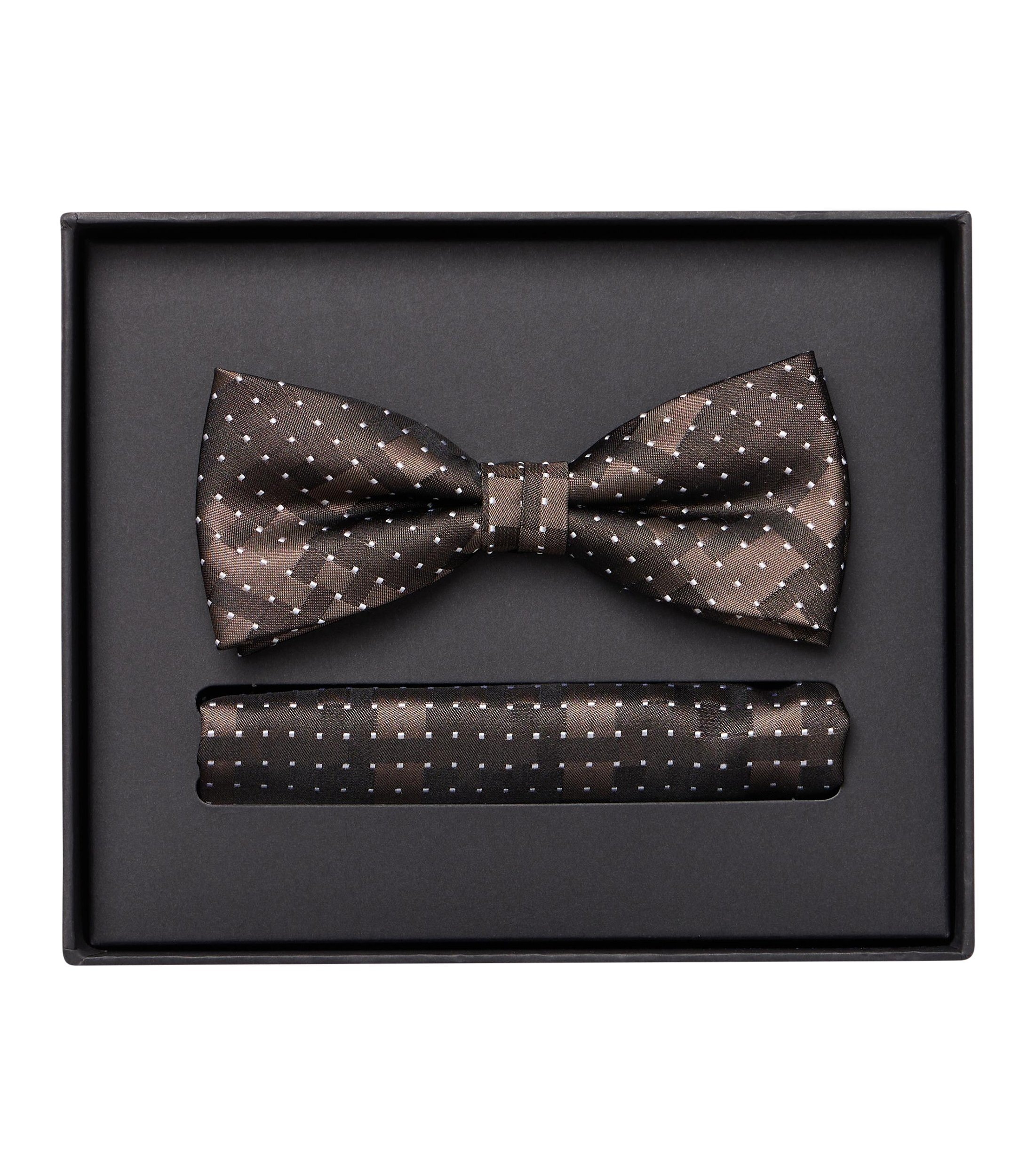 VENTI Herren Fliege "VENTI Accessoires gemustert", braun, 100% Seide, Fliegen