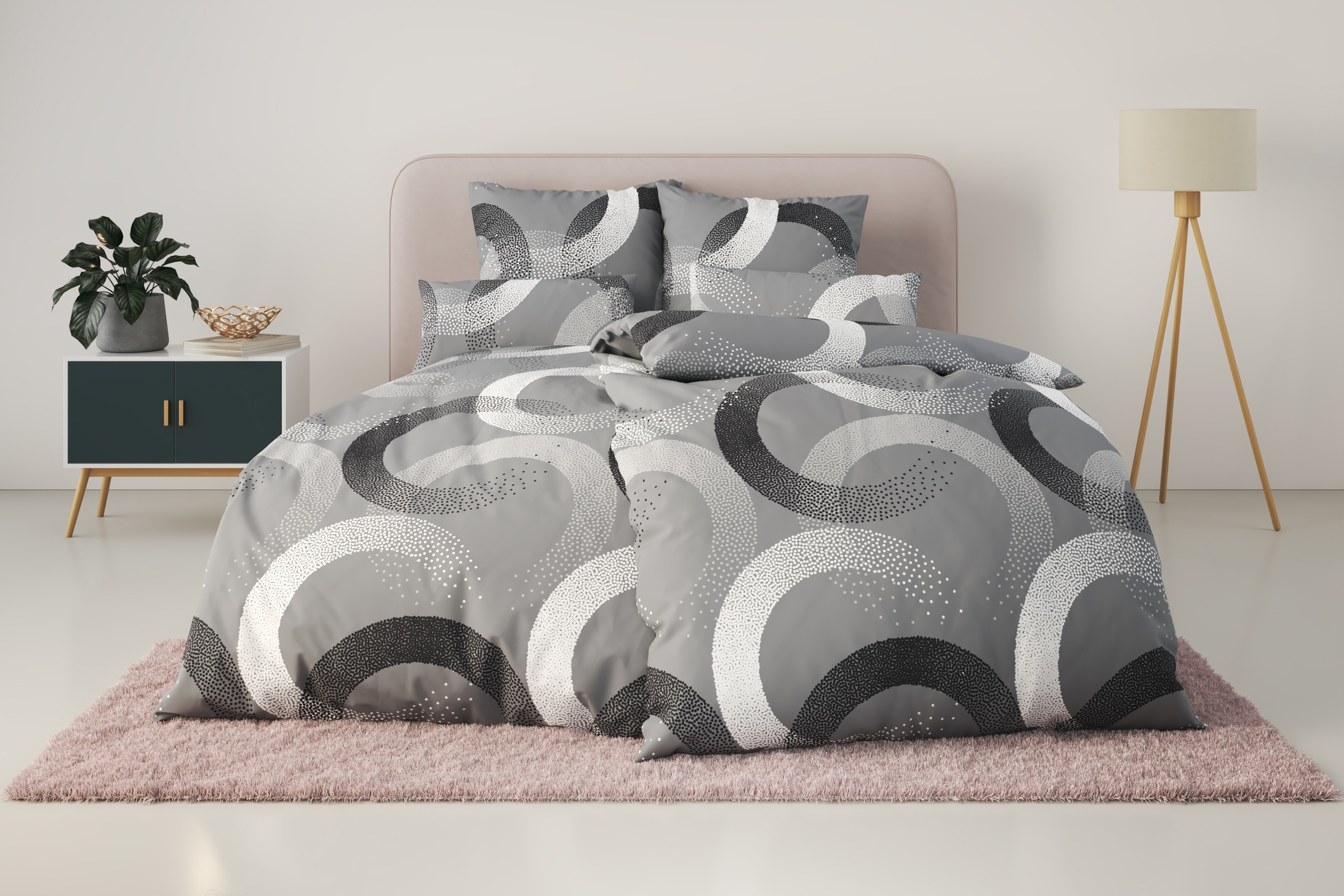 OTTO home Bettwäsche "Balisa" 2 Stk. tlg. ab Größe 135x200 cm, aus 100% Bau günstig online kaufen
