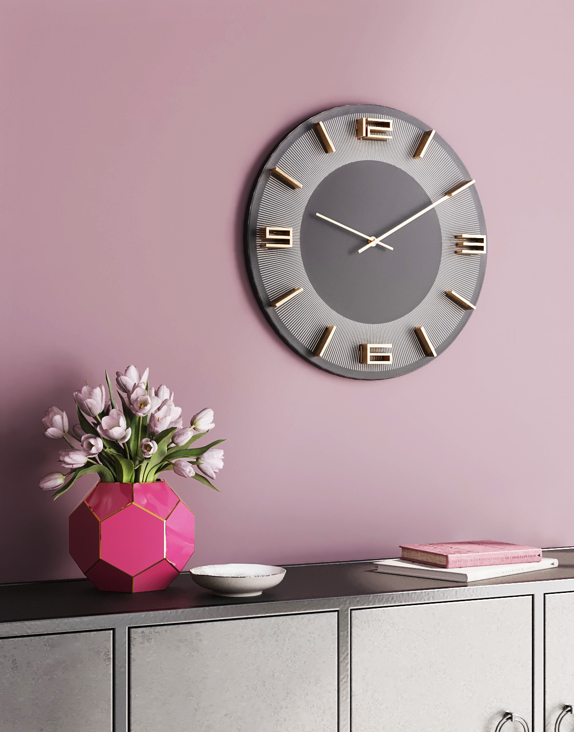 Kare Design Wanduhr »Leonardo Ø49cm« in verschiedenen Farben