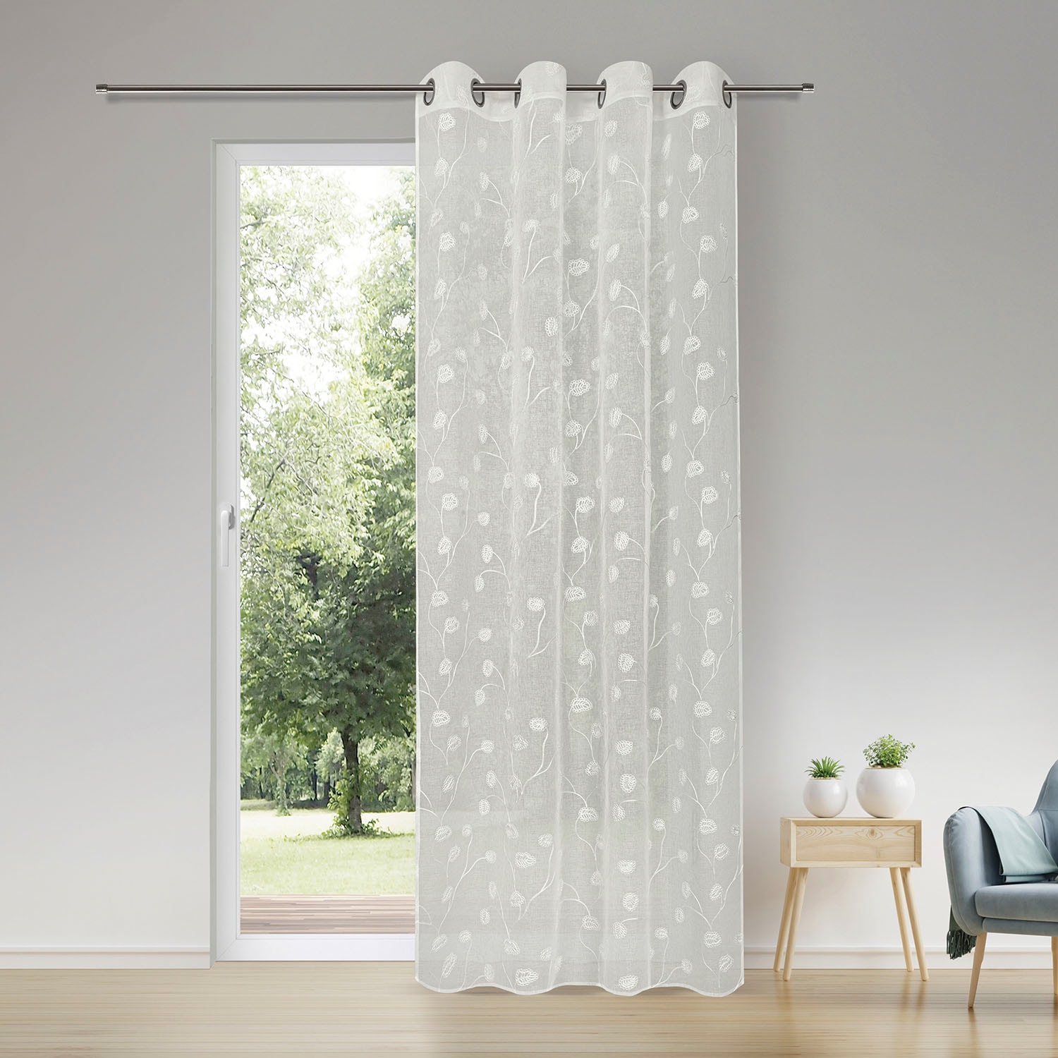 Gerster Gardine "Penina" Ösen 1 Stk. tlg. SB-Ösenschal "Penina" günstig online kaufen