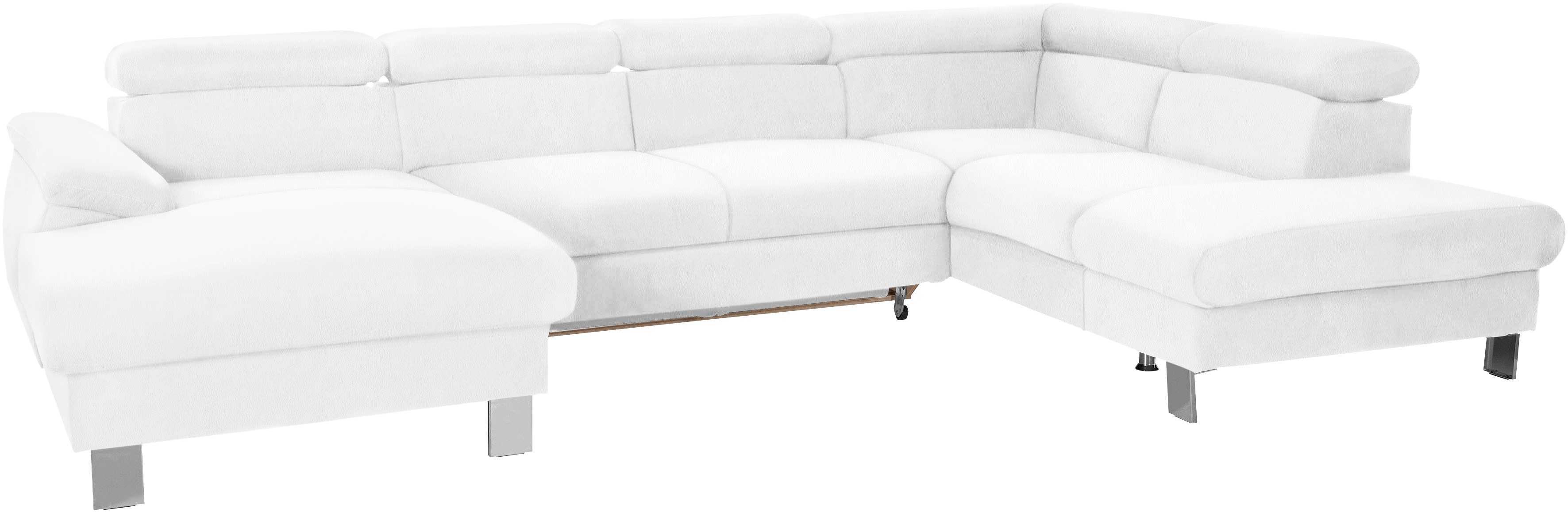 COTTA Wohnlandschaft "Komaris U-Form, B: 320 cm" mit Kopfteilverstellung, optional Schlaffunktion, Bettkasten & Licht
