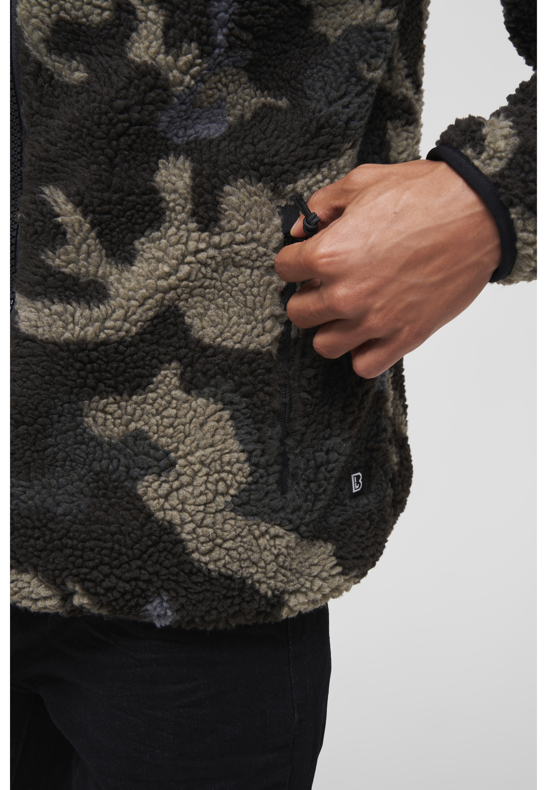 Brandit Anorak »Brandit Herren Teddyfleece Worker Jacket« 1 Stk. tlg. mit Kapuze